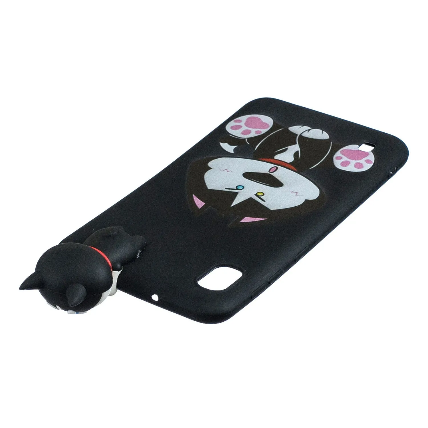 For Samsung A01 Soft TPU Case Back Cover 3D Cartoon Painting Mobile Phone Shell Cute husky