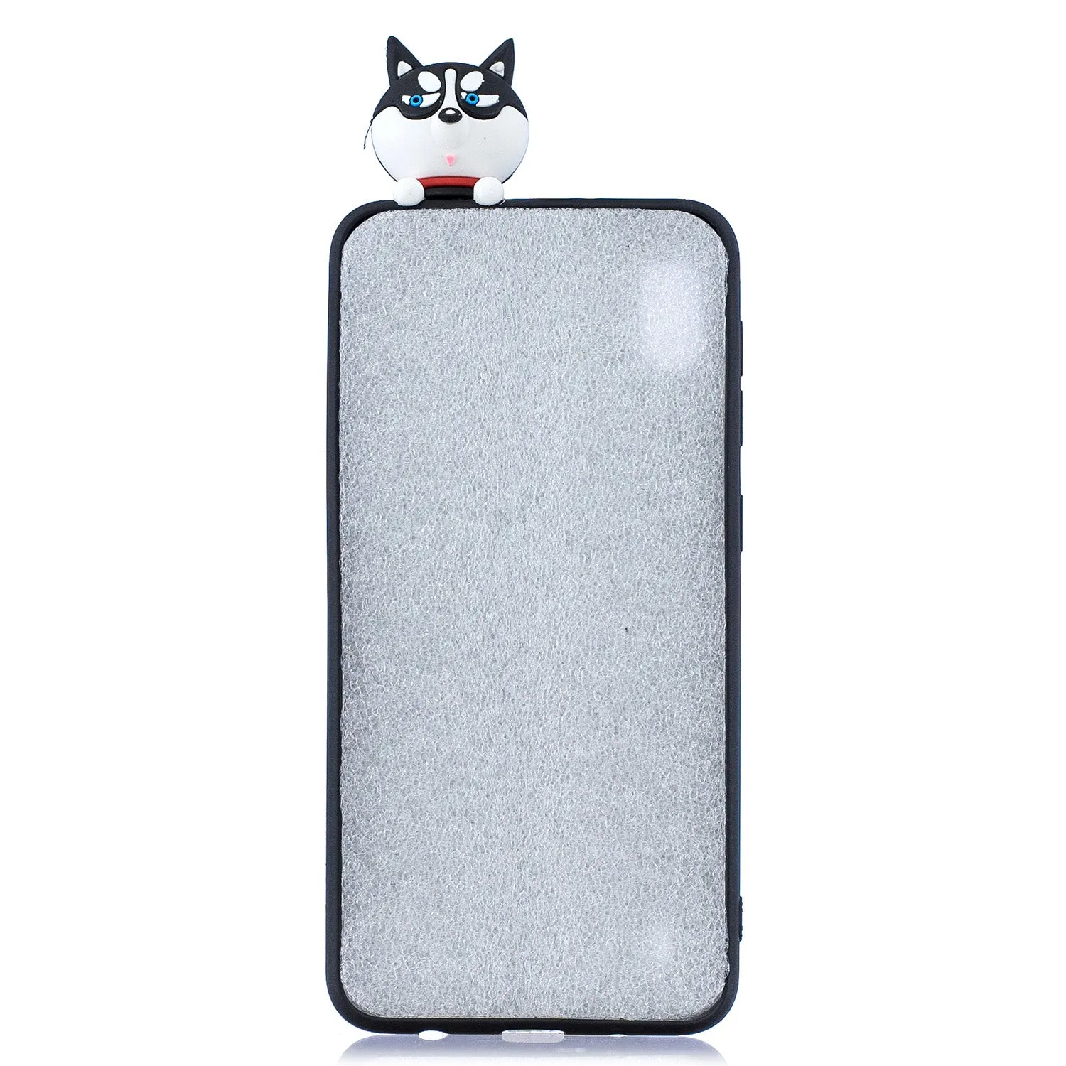 For Samsung A01 Soft TPU Case Back Cover 3D Cartoon Painting Mobile Phone Shell Cute husky