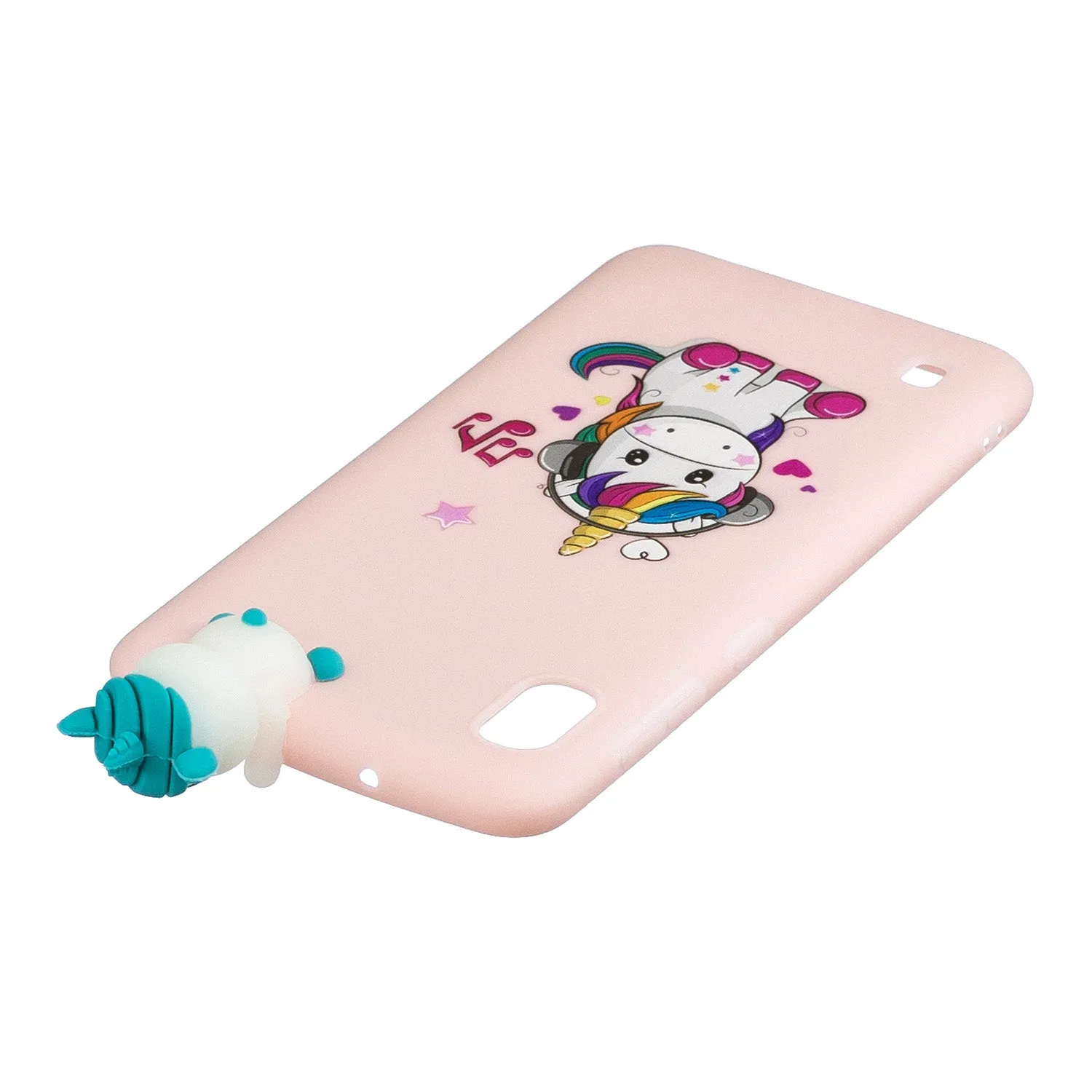 For Samsung A01 Soft TPU Case Back Cover 3D Cartoon Painting Mobile Phone Shell Music unicorn