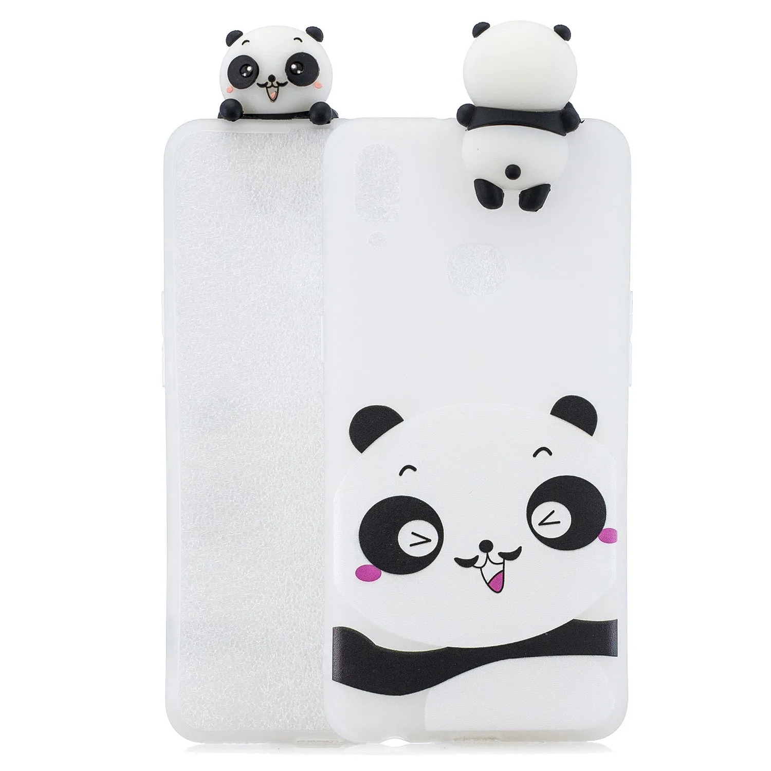 For Samsung A10S A20S Color Painting 3D Cartoon Animal Full Protective Soft TPU Mobile Phone Case yellow