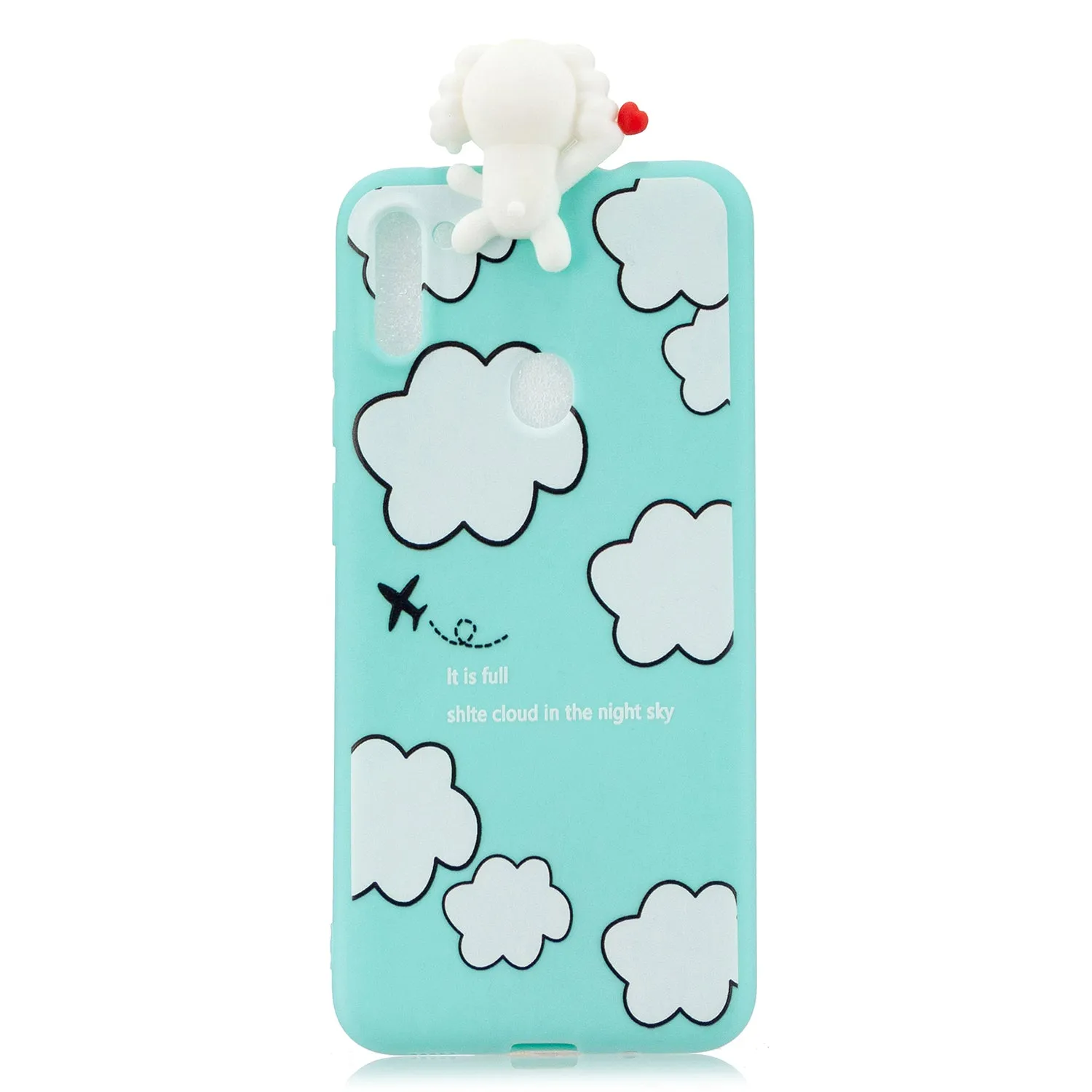 For Samsung A11 Soft TPU Back Cover 3D Cartoon Painting Mobile Phone Case Shell kitten