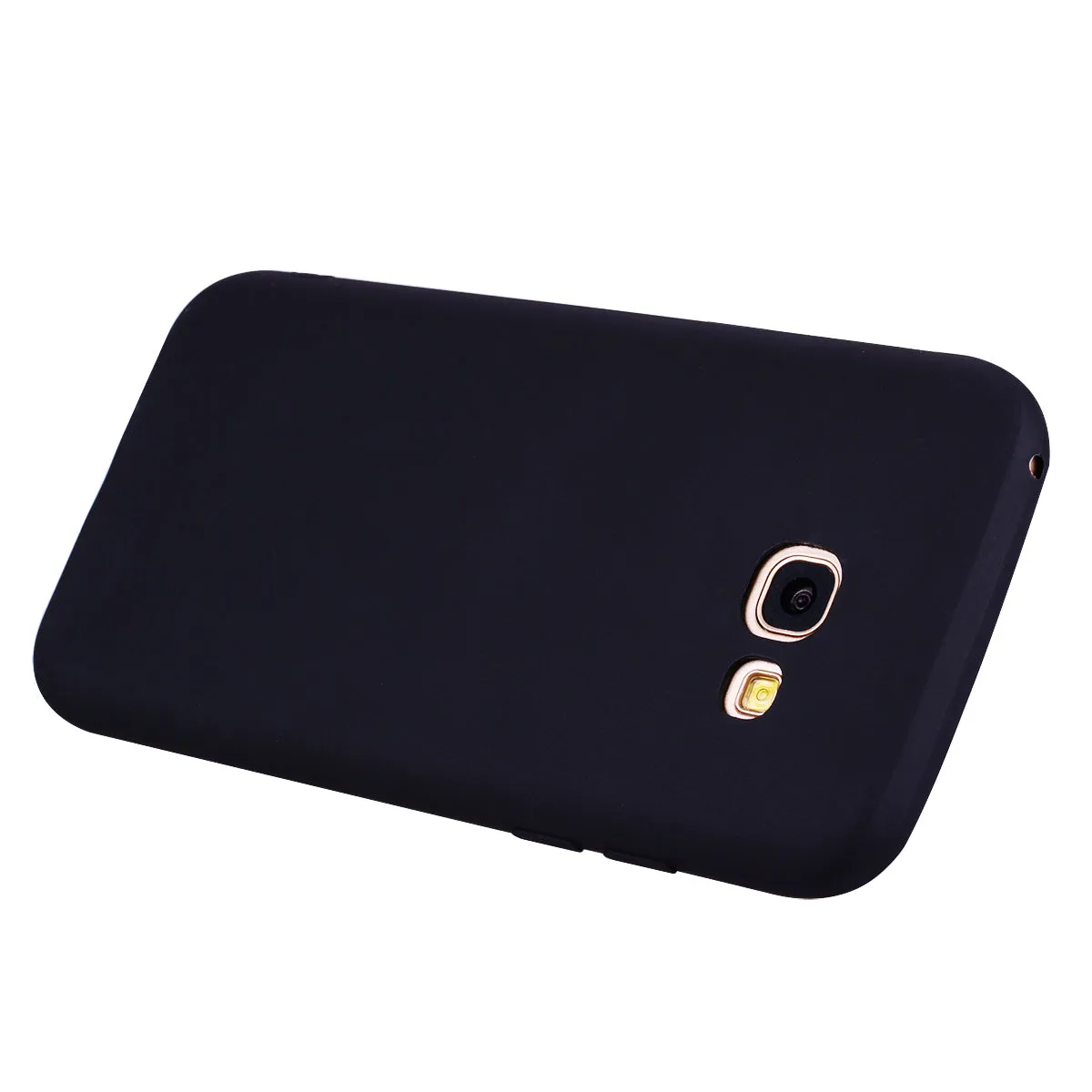 for Samsung A5 2017 Cute Candy Color Matte TPU Anti-scratch Non-slip Protective Cover Back Case black
