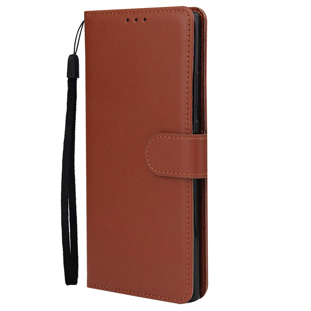 For Samsung Note 20/Note 20 Ultra PU Leather Three-card Photo Frame Front Buckle Mobile Phone shell Rose gold