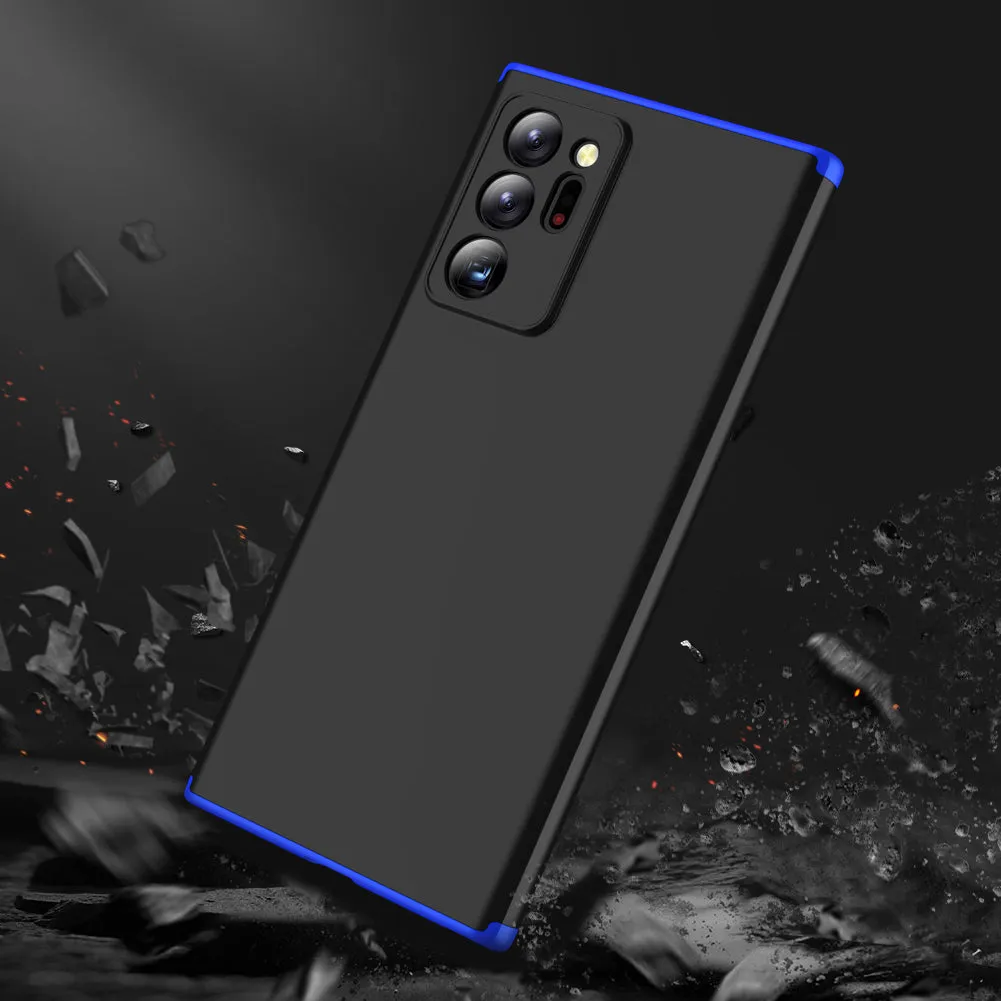 For Samsung Note 20/Note 20 Ultra/M31S Mobile Phone Cover 360 Degree Full Protection Phone Case Blue black blue
