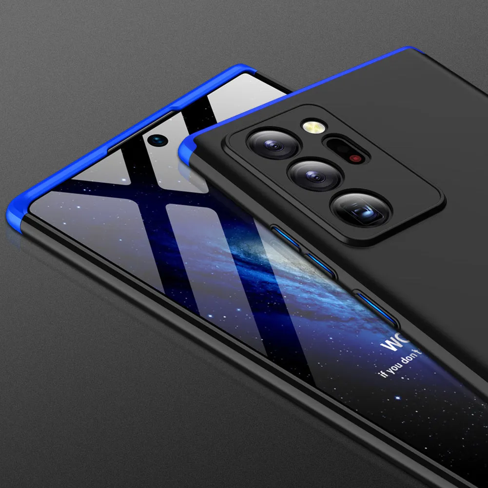 For Samsung Note 20/Note 20 Ultra/M31S Mobile Phone Cover 360 Degree Full Protection Phone Case Blue black blue