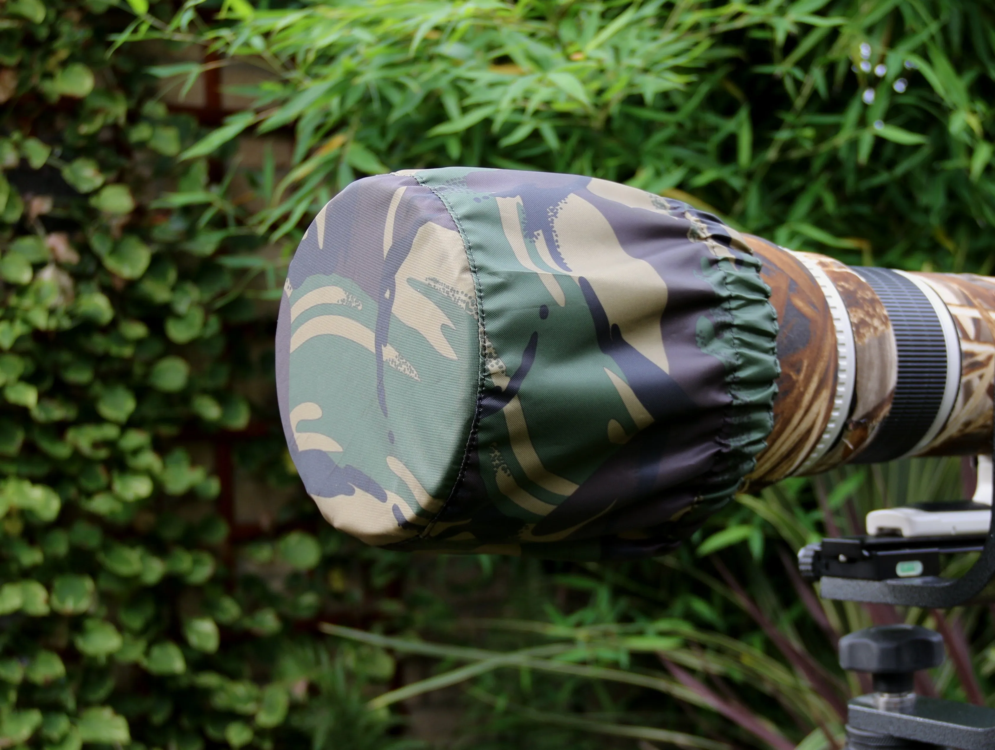 For TAMRON lens range Waterproof Reversible Double layer DPM Camo - Black or Olive Camera Lens Cover & CAP SET