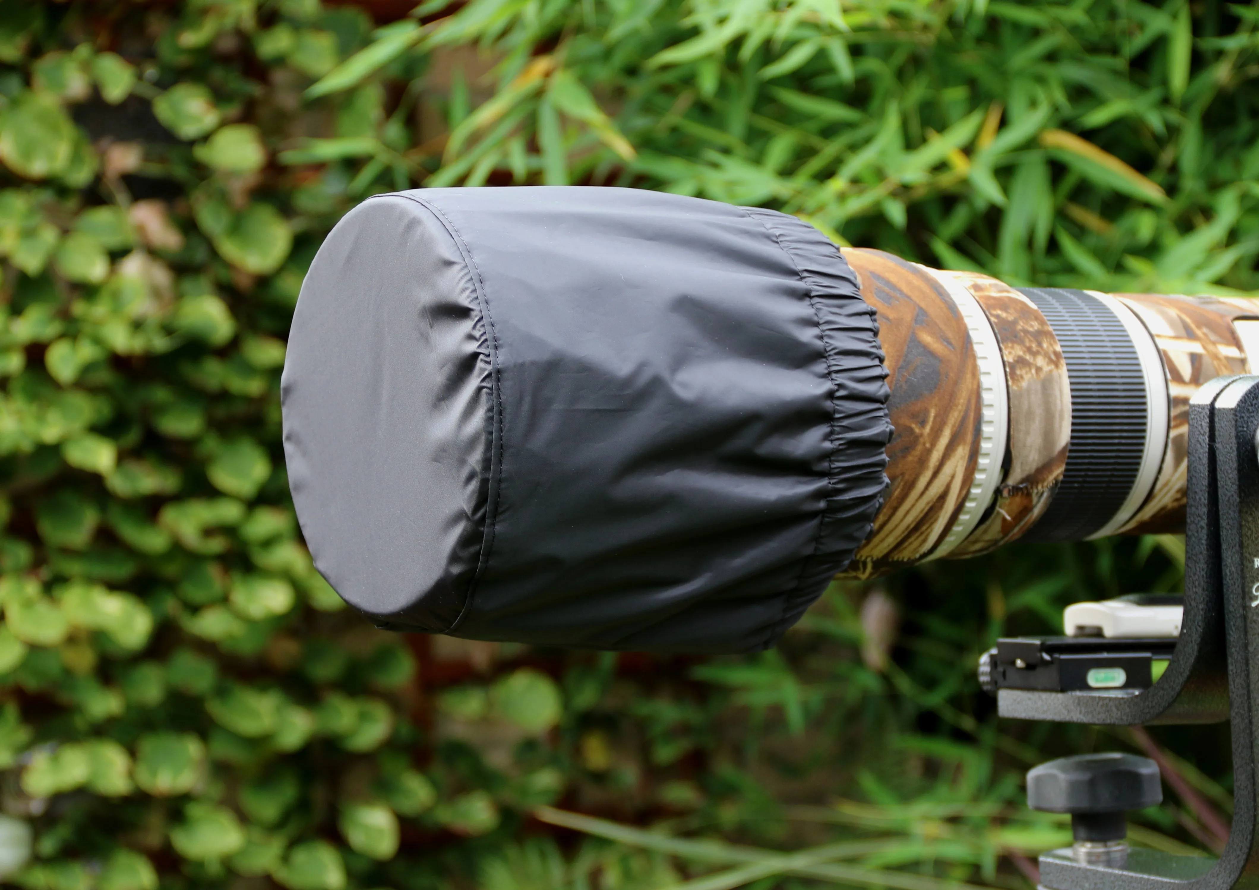 For TAMRON lens range Waterproof Reversible Double layer DPM Camo - Black or Olive Camera Lens Cover & CAP SET