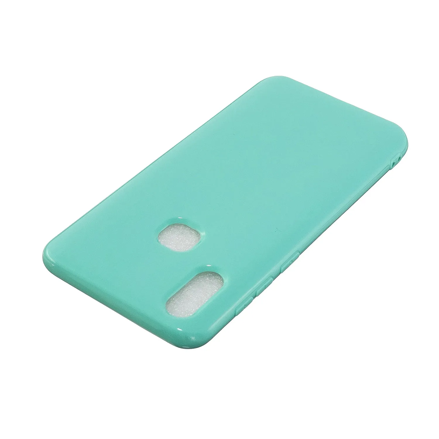 for VIVO Y17/Y3 / Y91/Y95/Y93 Thicken 2.0mm TPU Back Cover Cellphone Case Shell Light blue