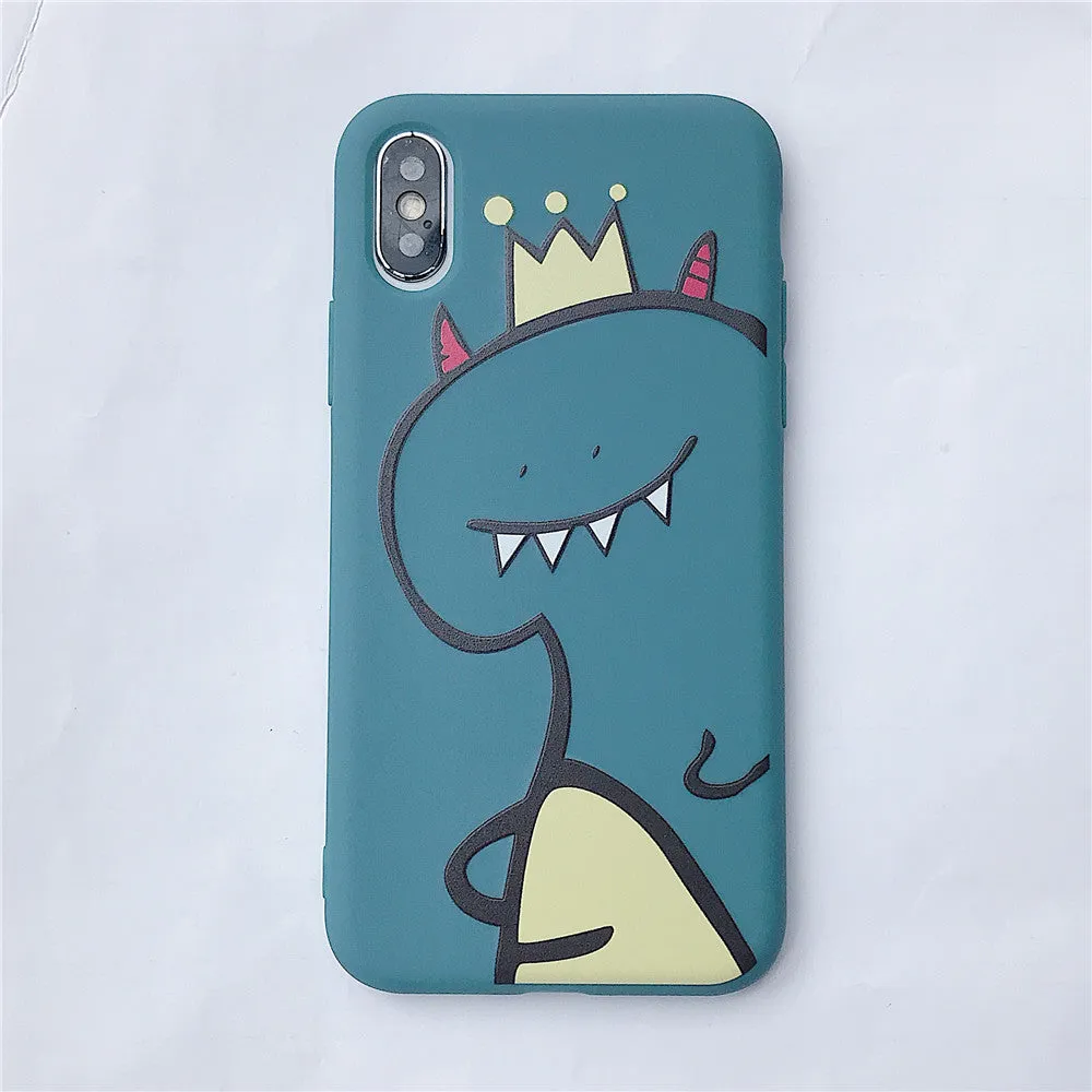 For VIVO Y66/Y67/Y91/Y95/Y93/Y97/V15/S1/Y83/Y85/Z3/Z3I/V11I/Z5X/Z1 Pro TPU Cellphone Case Shell Dinosaur Back Cover green