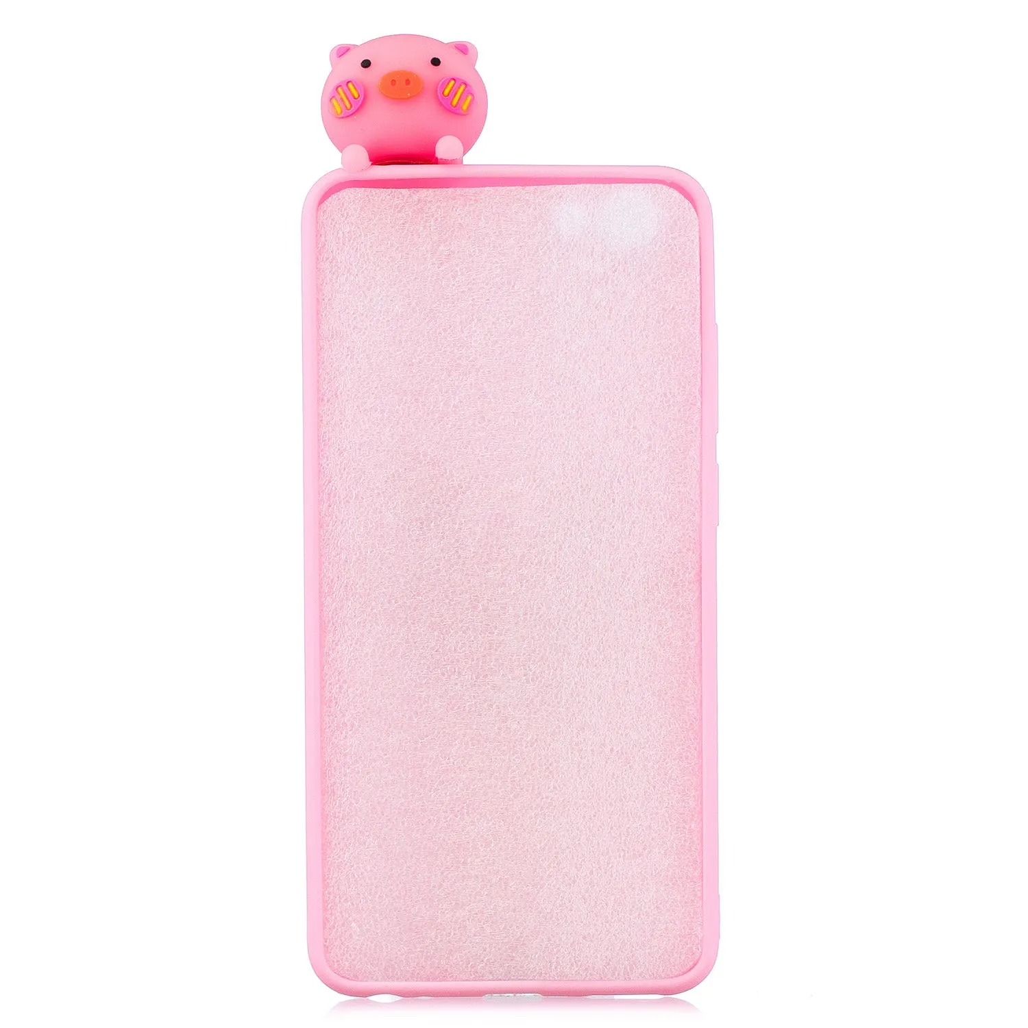 For VIVO Y71 3D Cute Coloured Painted Animal TPU Anti-scratch Non-slip Protective Cover Back Case Small pink pig