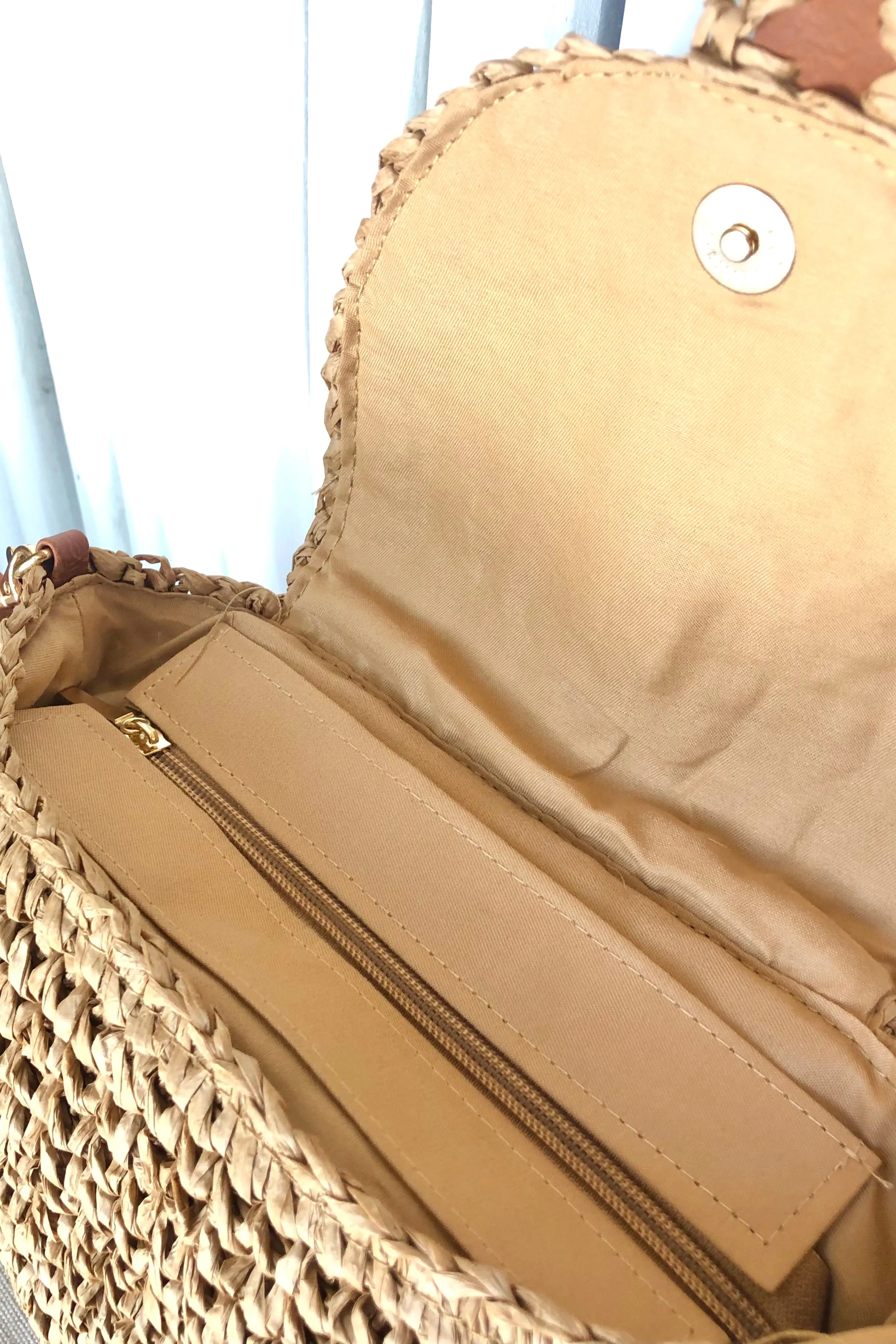 Front Flap Crossbody Bag with Buckle Detail