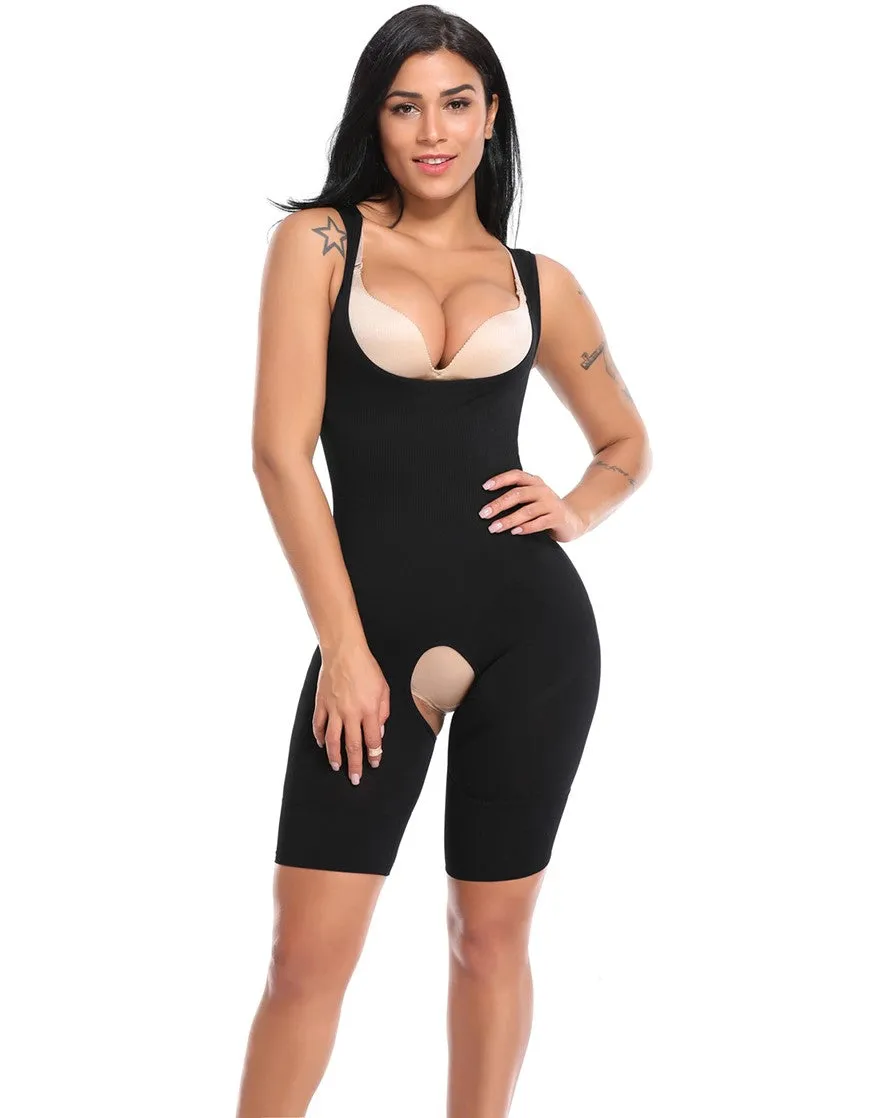 Full Body Shaper - Slimming Bodysuit with Butt Lifter - Easy Bathroom Access