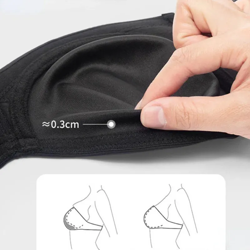 Full Support Non-Slip Convertible Bandeau Bra - Strapless Push up Bra