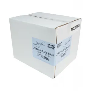 Garbage Trash Bags Strong 30" X 38" Black Box of 250