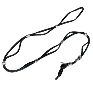 Genuine Leather Adjustable Boho Strap (Black)
