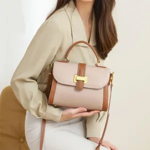 Genuine Leather Women's Flap Crossbody Bag