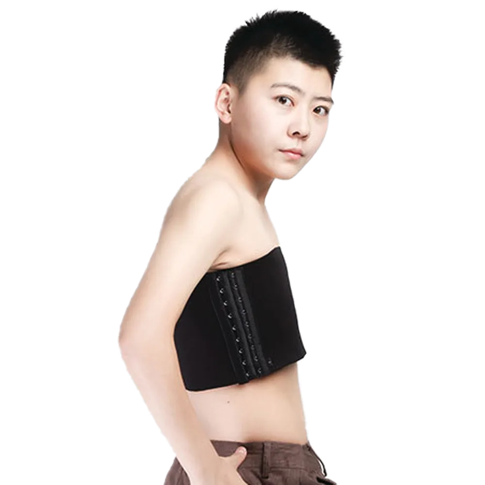 GF Strapless Chest Binder - Black Medium