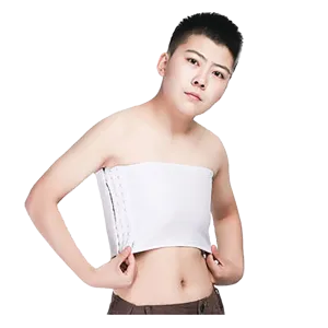 GF Strapless Chest Binder - White Medium