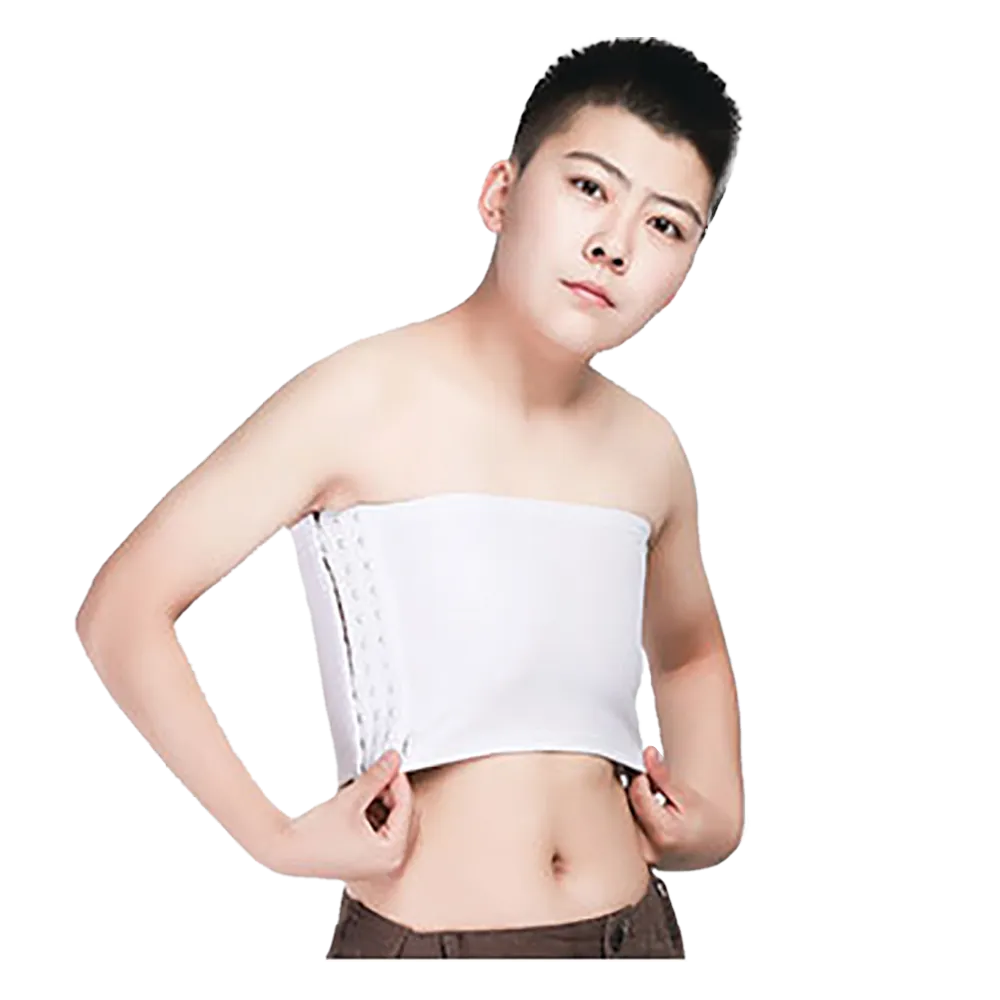 GF Strapless Chest Binder - White Medium