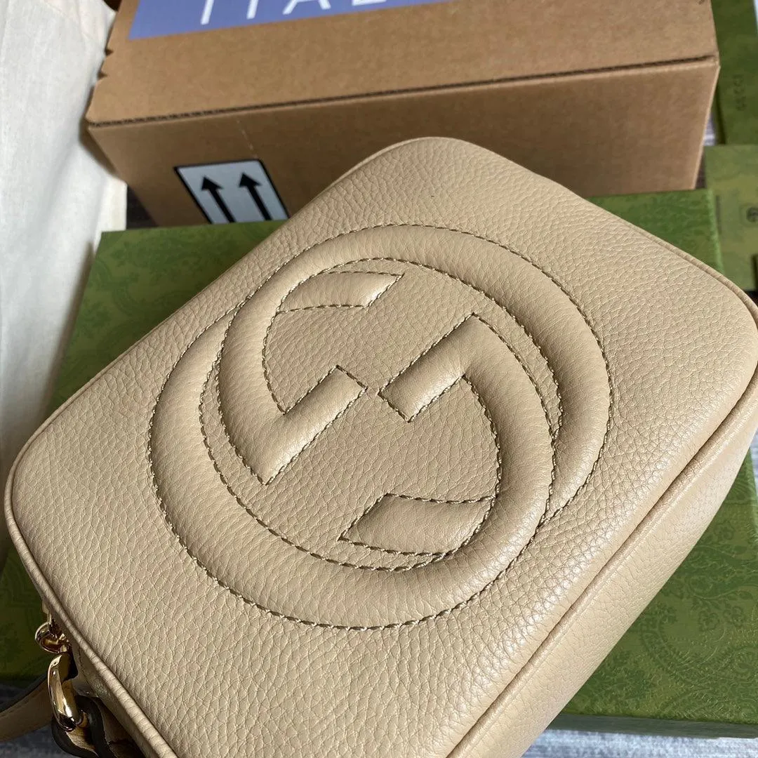gg Soho Small Disco Bag Beige For Women, Women&#8217;s Bags, Shoulder And Crossbody Bags 8in/21cm gg 308364