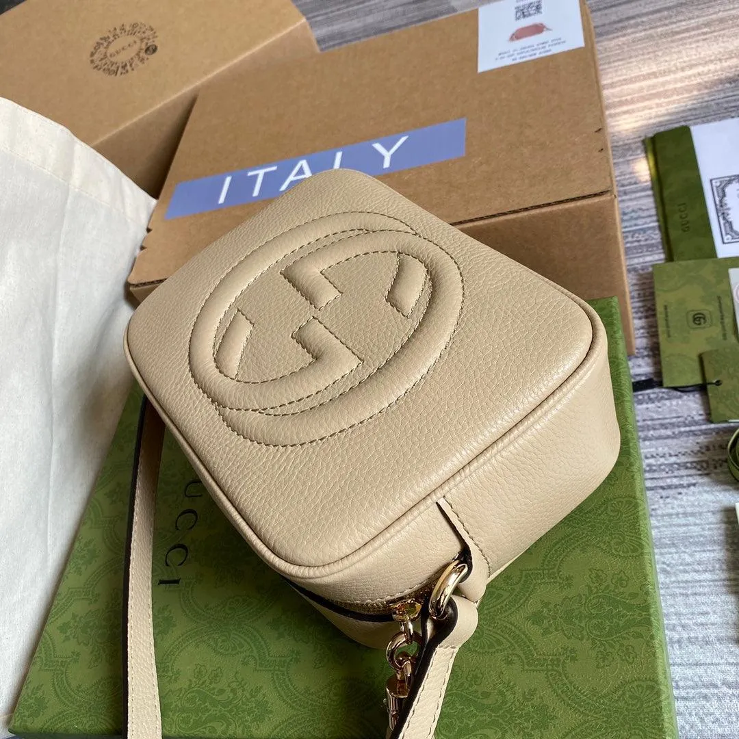 gg Soho Small Disco Bag Beige For Women, Women&#8217;s Bags, Shoulder And Crossbody Bags 8in/21cm gg 308364