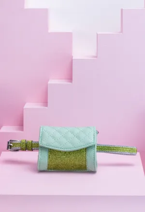 Glitter Quilted Crossbody Bag