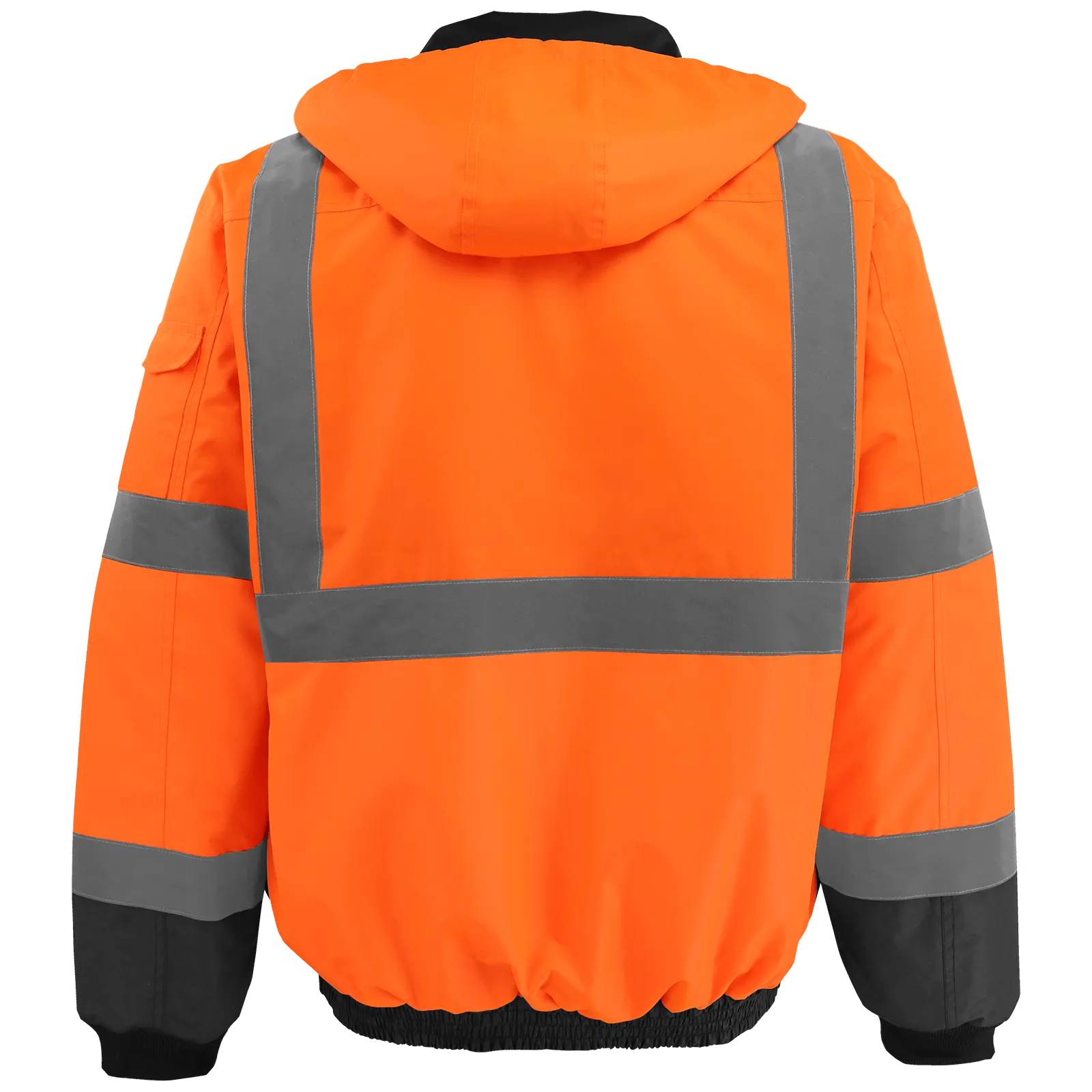 Global Glove & Safety GLO-EB4 FrogWear HV High Visibility Orange Winter Bomber Jacket