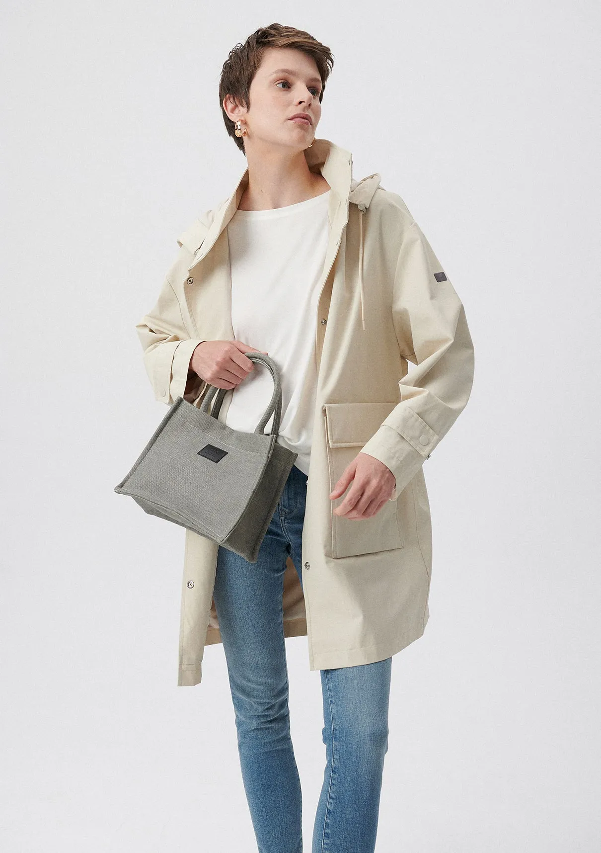Grey Shoulder Bag