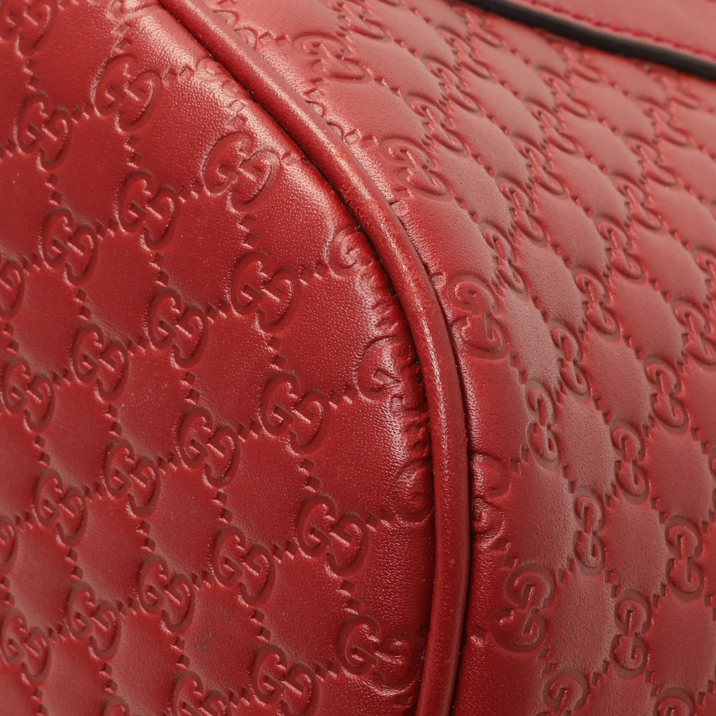 Gucci Burgundy Soft Microguccissima Medium Dome Bag