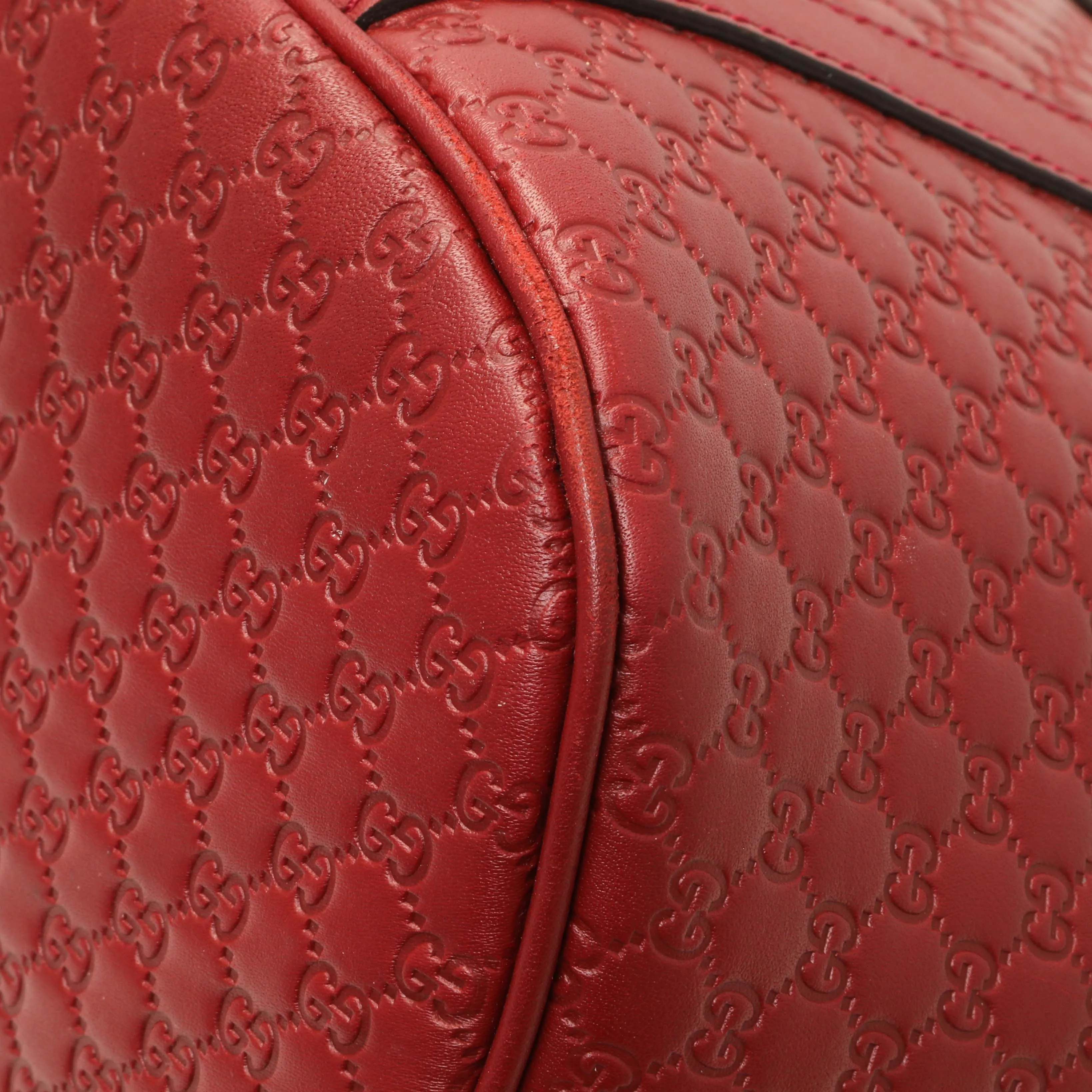 Gucci Burgundy Soft Microguccissima Medium Dome Bag