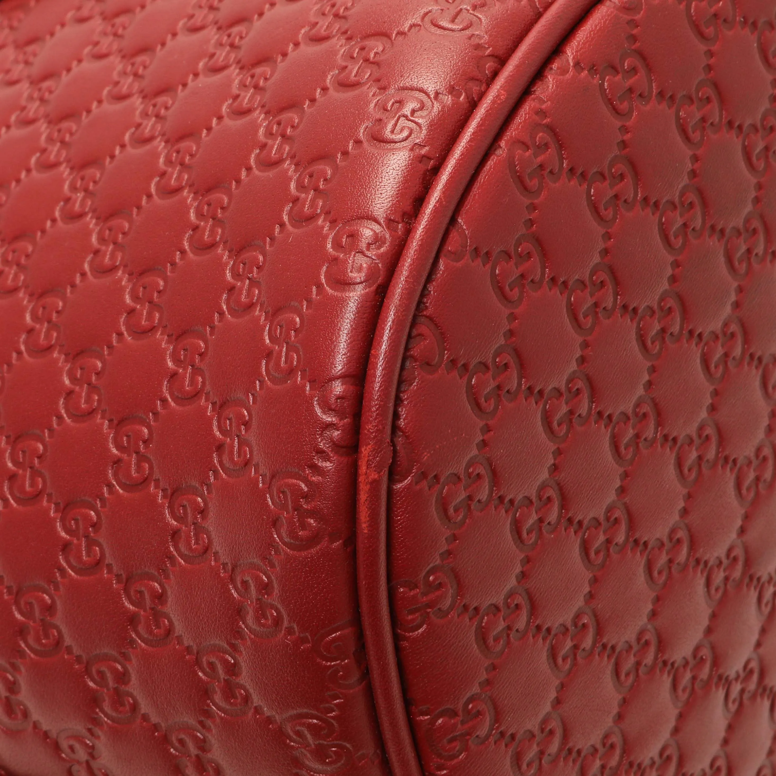 Gucci Burgundy Soft Microguccissima Medium Dome Bag