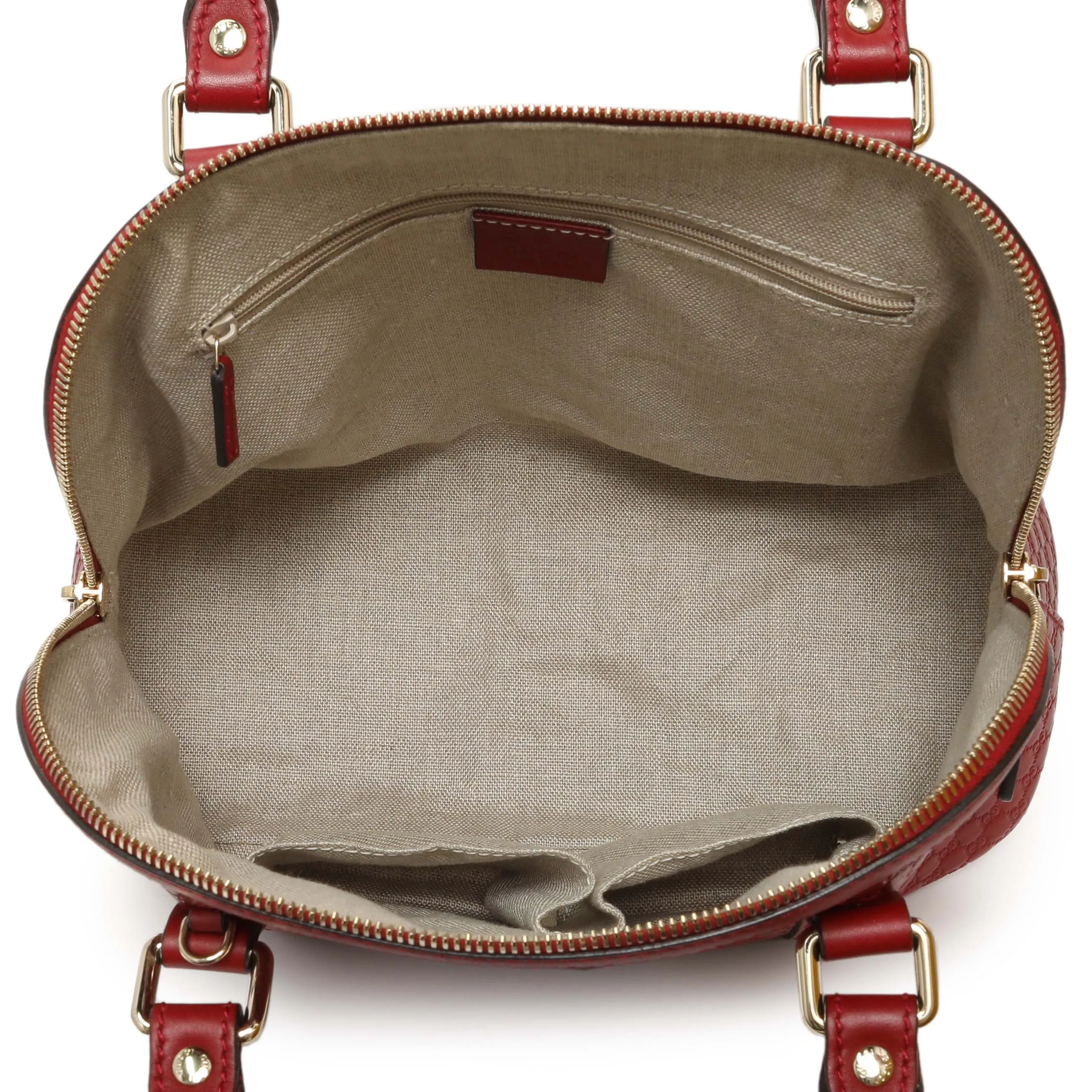 Gucci Burgundy Soft Microguccissima Medium Dome Bag