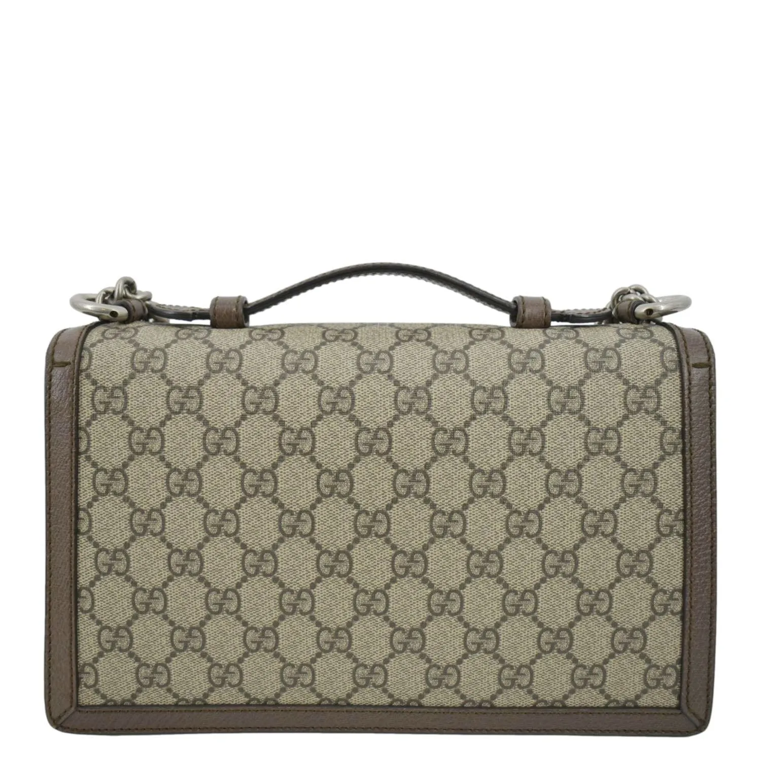GUCCI Dionysus GG Supreme Top Handle Shoulder Bag Beige 621512