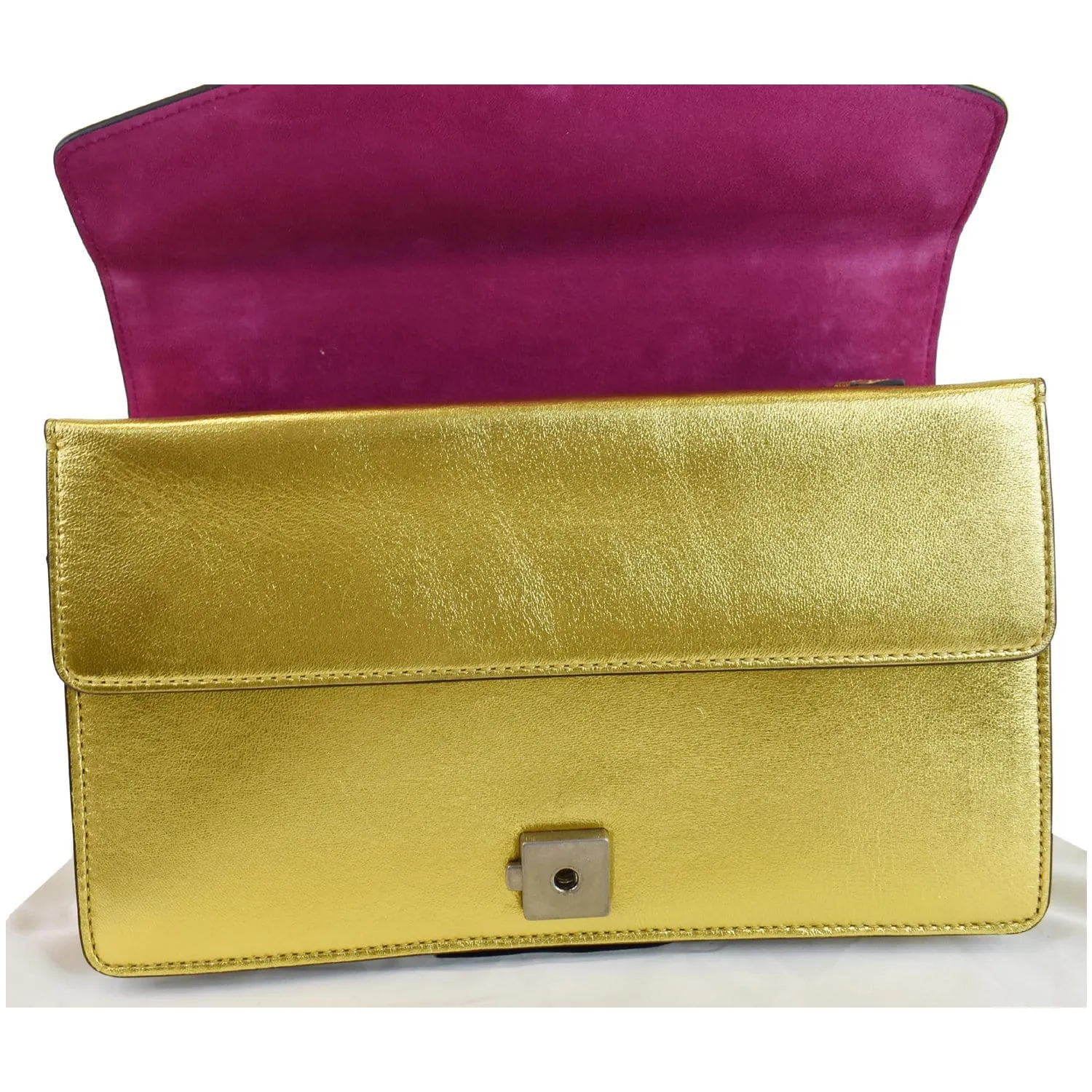 GUCCI Dionysus Small Satin Shoulder Bag Gold 400249