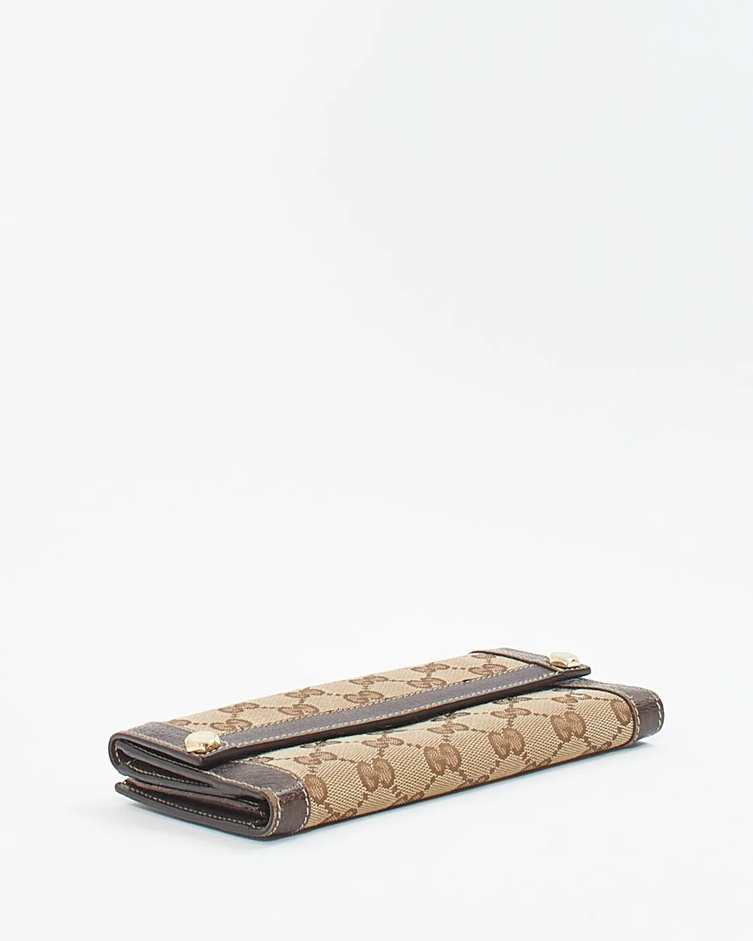 Gucci GG Print Canvas Charmy Wallet