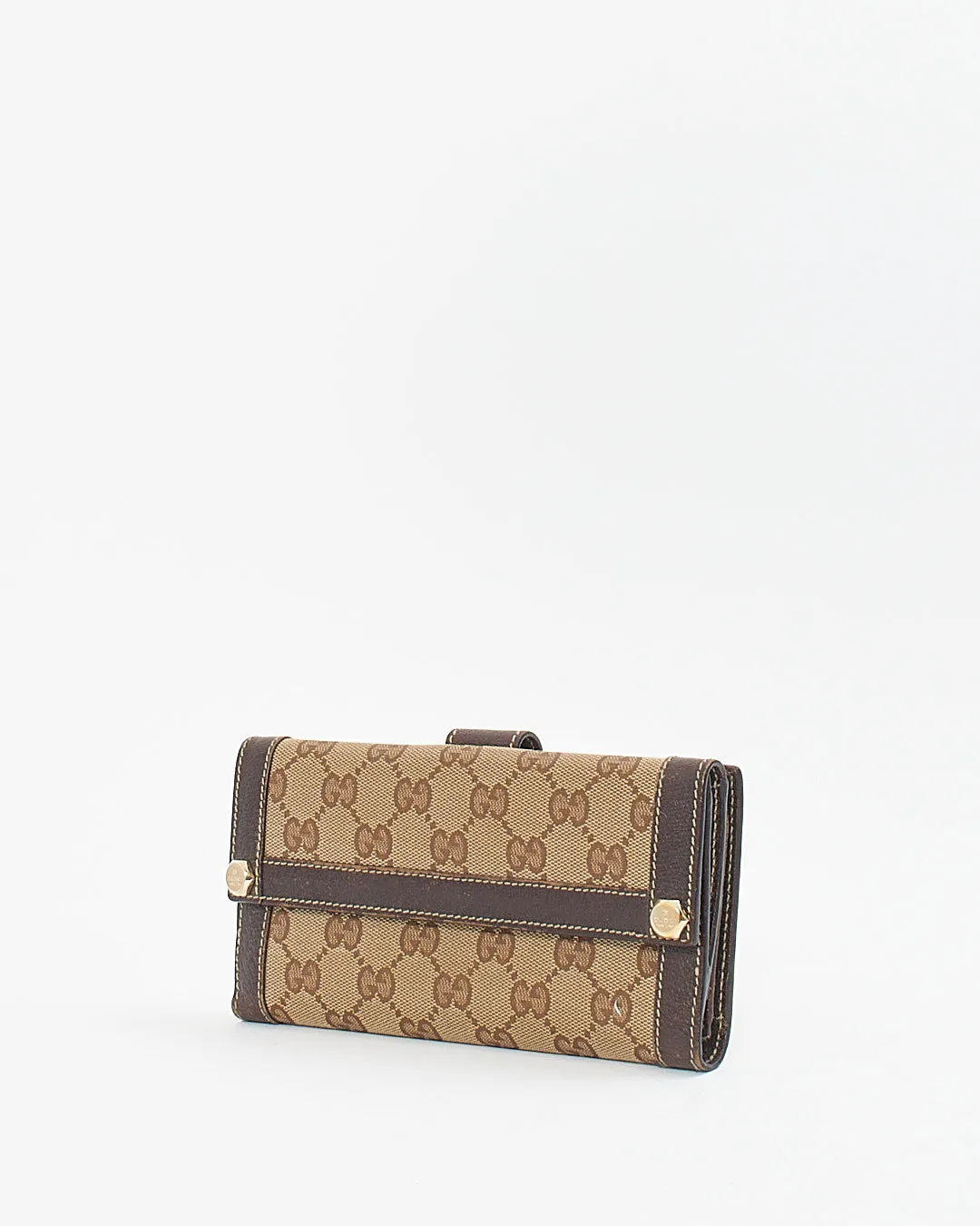 Gucci GG Print Canvas Charmy Wallet