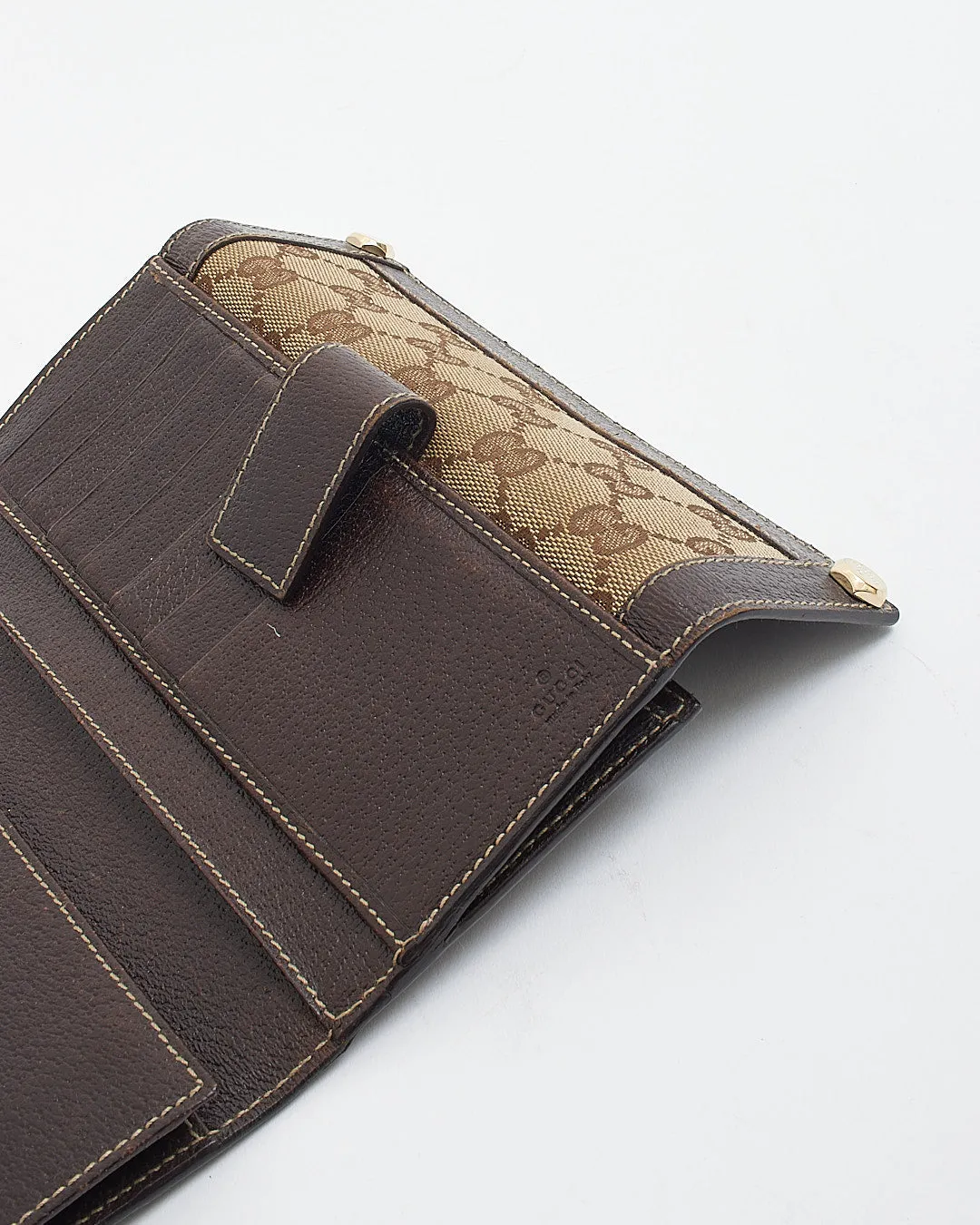 Gucci GG Print Canvas Charmy Wallet