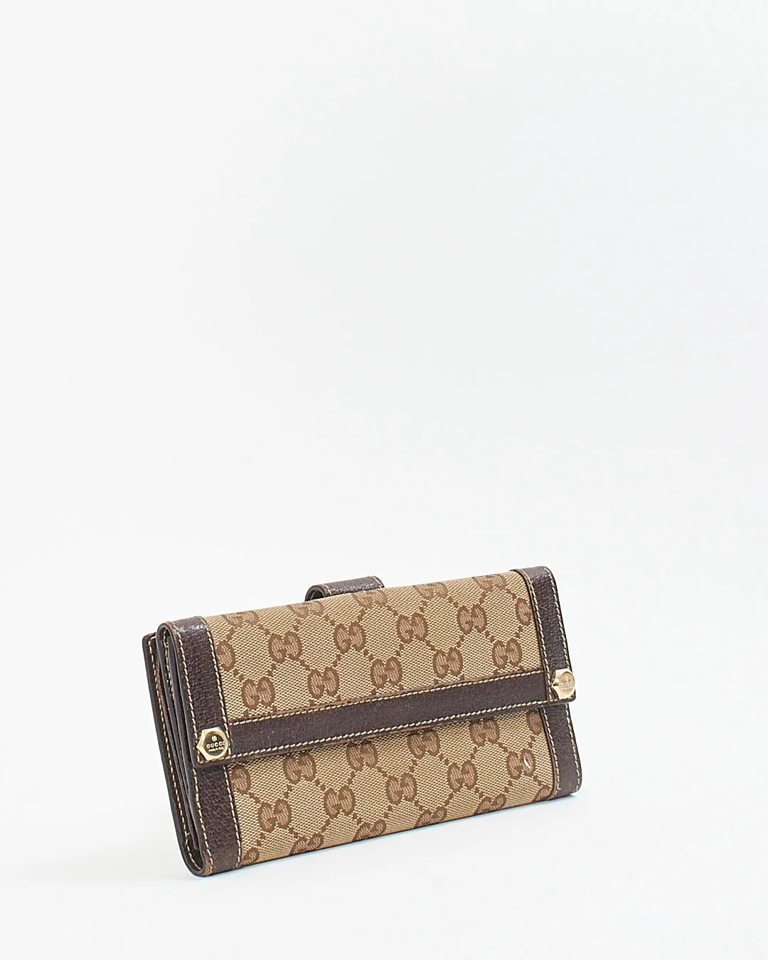 Gucci GG Print Canvas Charmy Wallet