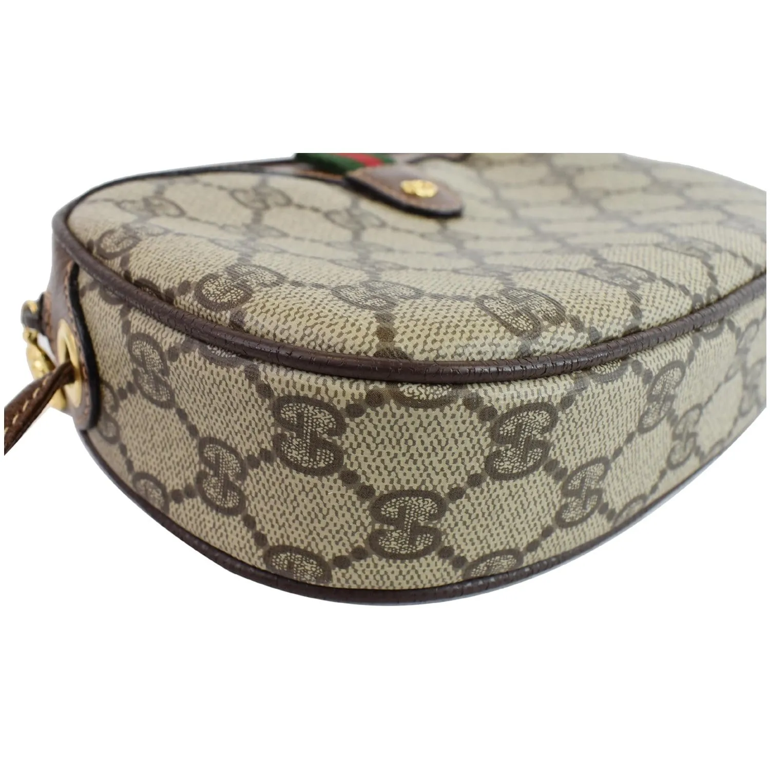 GUCCI GG Supreme Web Crossbody Bag Beige 007.58
