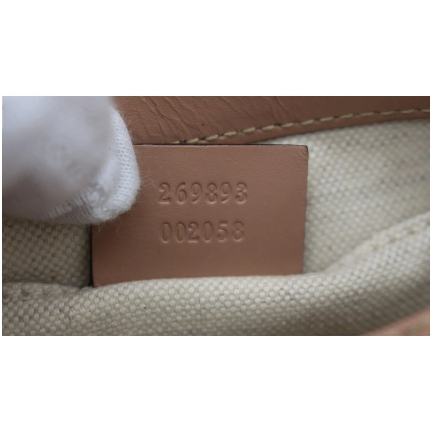 GUCCI Mayfair Small Bow GG Canvas Shoulder Bag Rose Beige 269893
