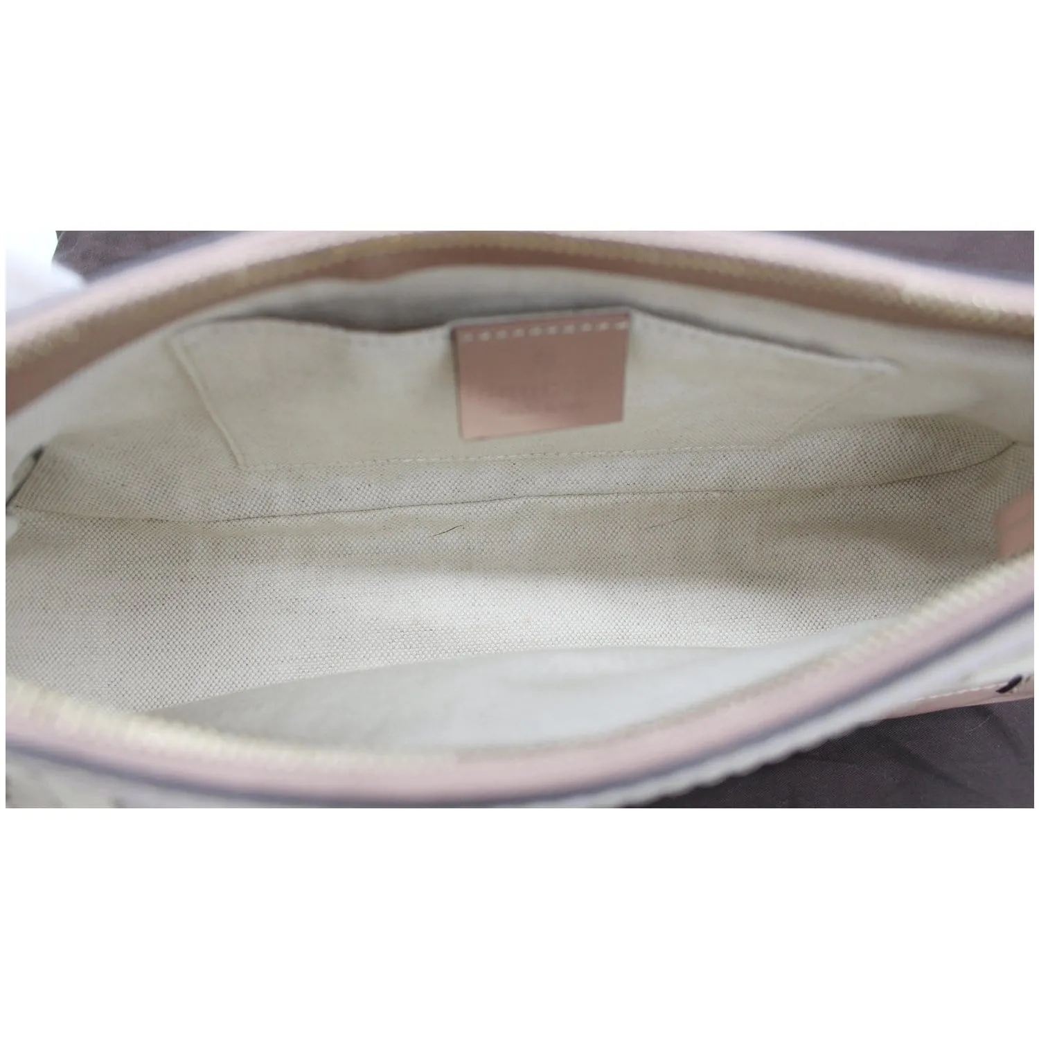 GUCCI Mayfair Small Bow GG Canvas Shoulder Bag Rose Beige 269893