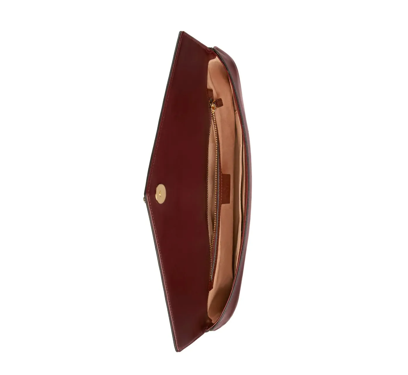Gucci Rajah Leather Clutch in Burgundy