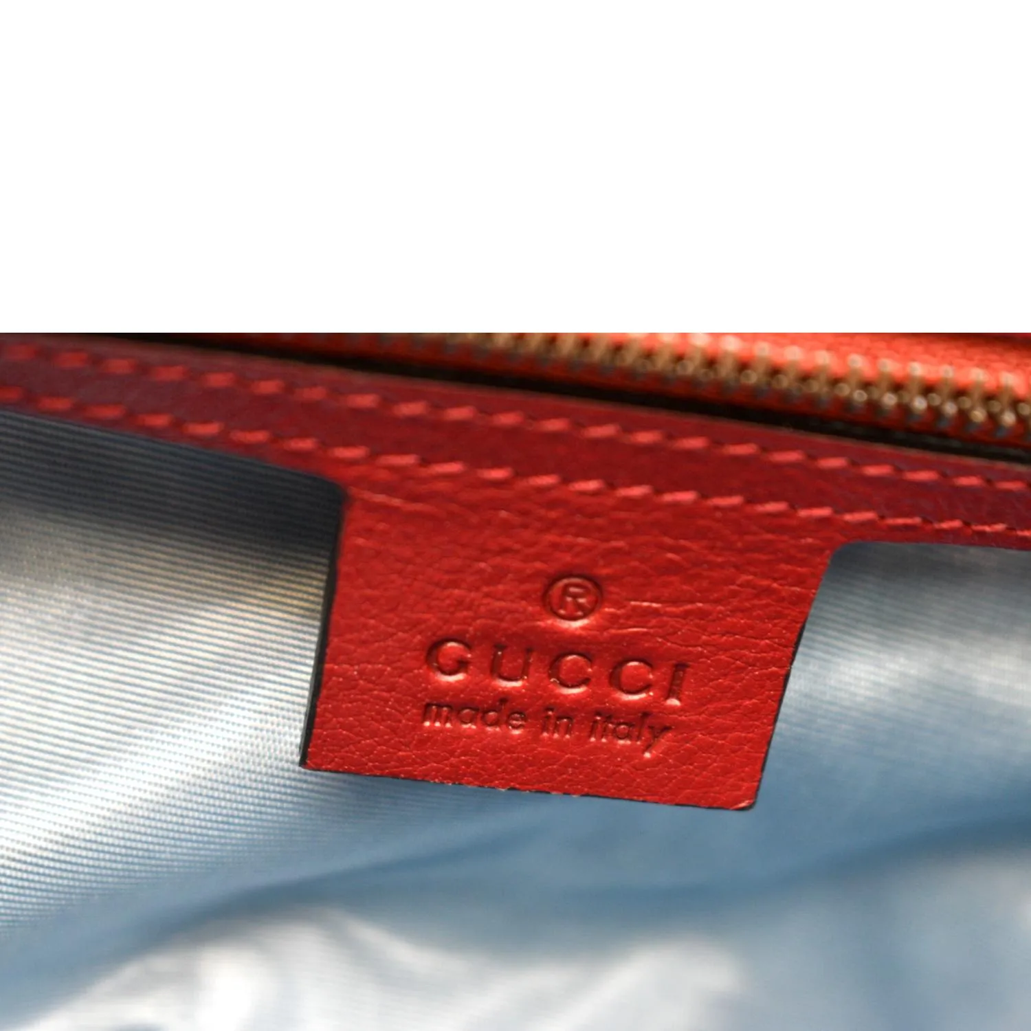 GUCCI Thiara Medium Double Smooth Leather Shoulder Bag Red/Black 524822