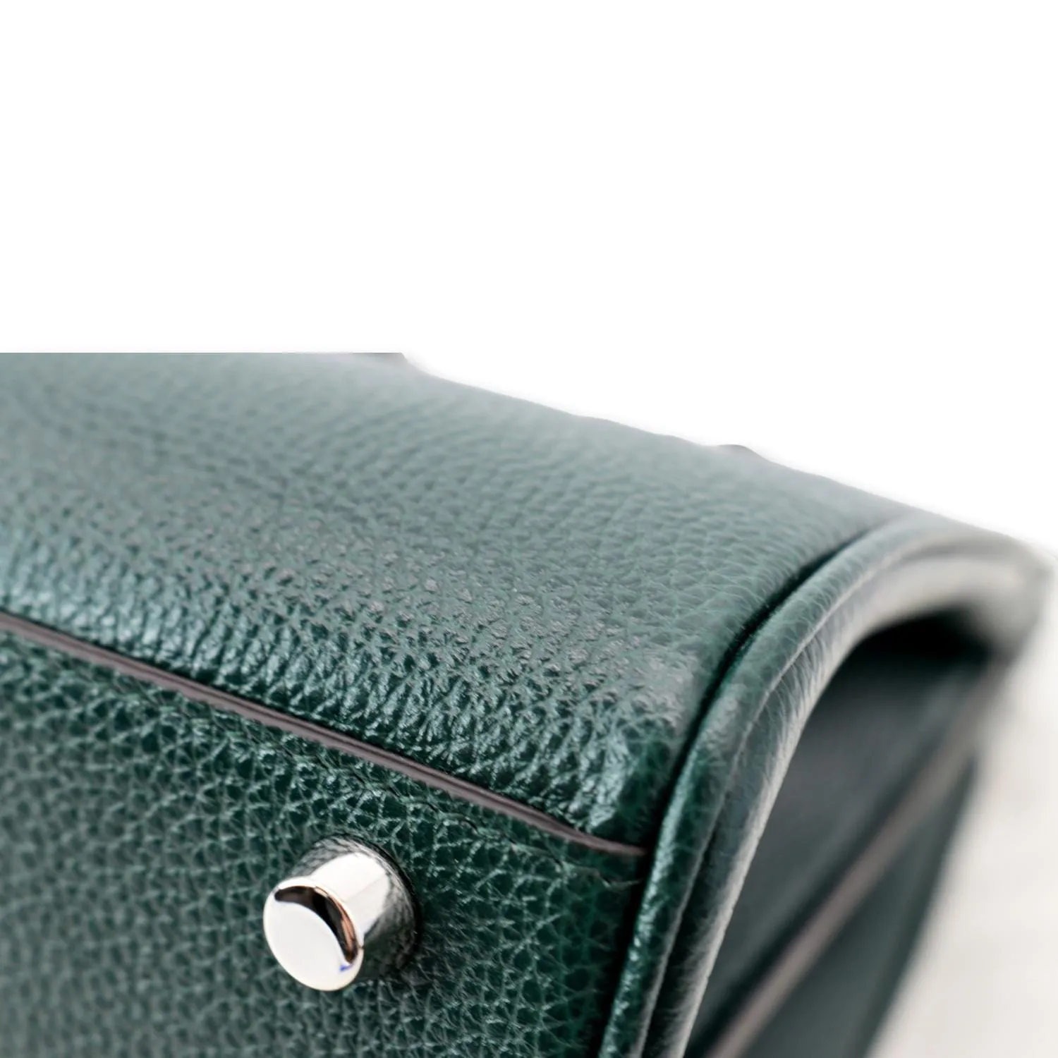 GUCCI Zumi Small Top Handle Leather Shoulder Bag Green 569712