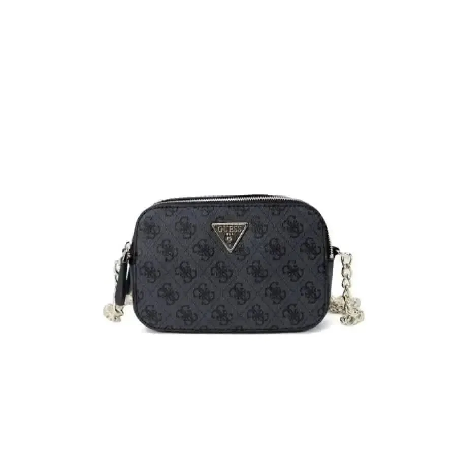 Guess Women's Brown Shoulder Bag with Print and Zip