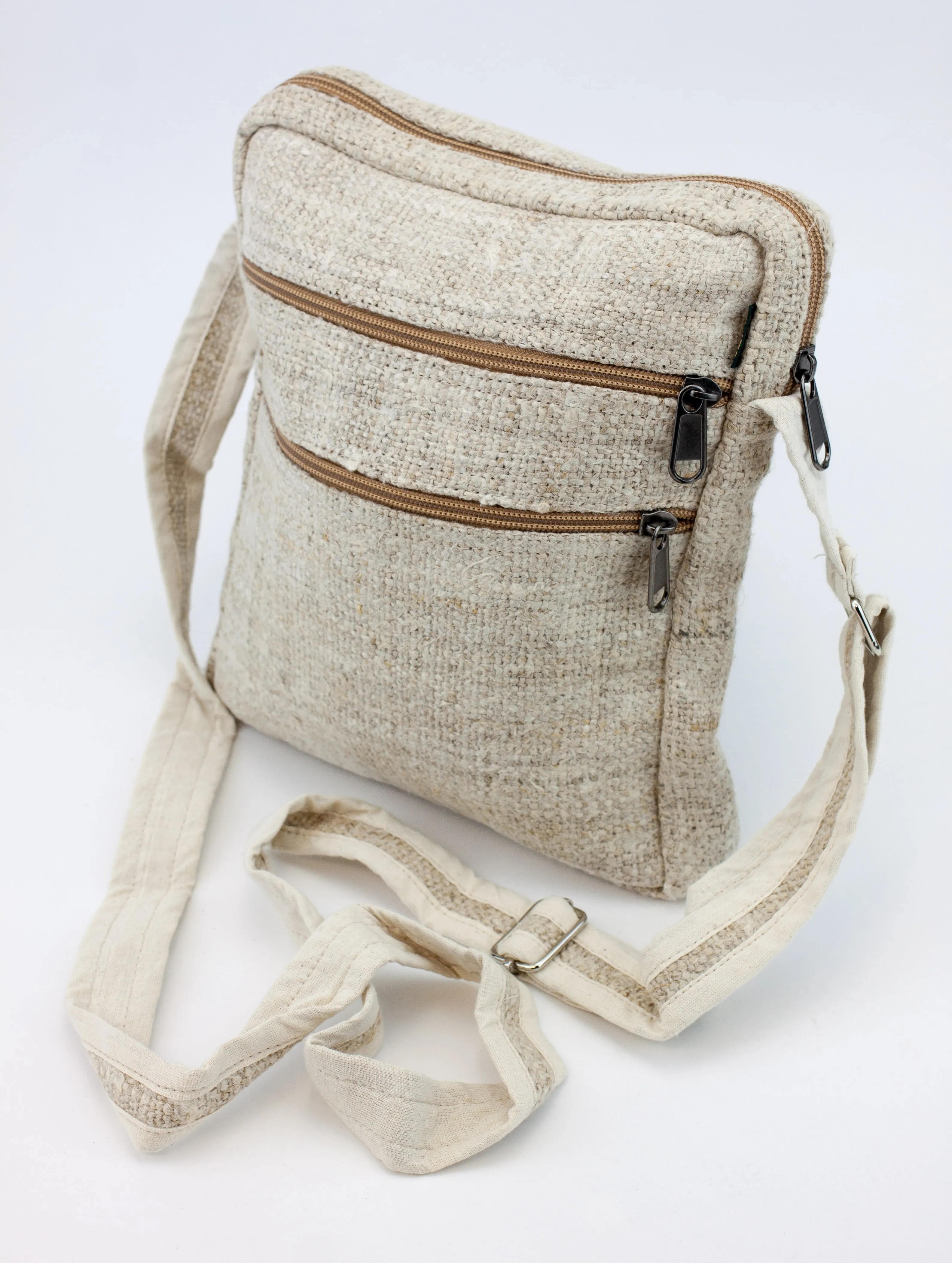 Handmade 100% Pure Hemp Cross Carry Bag - HMPHBCC1
