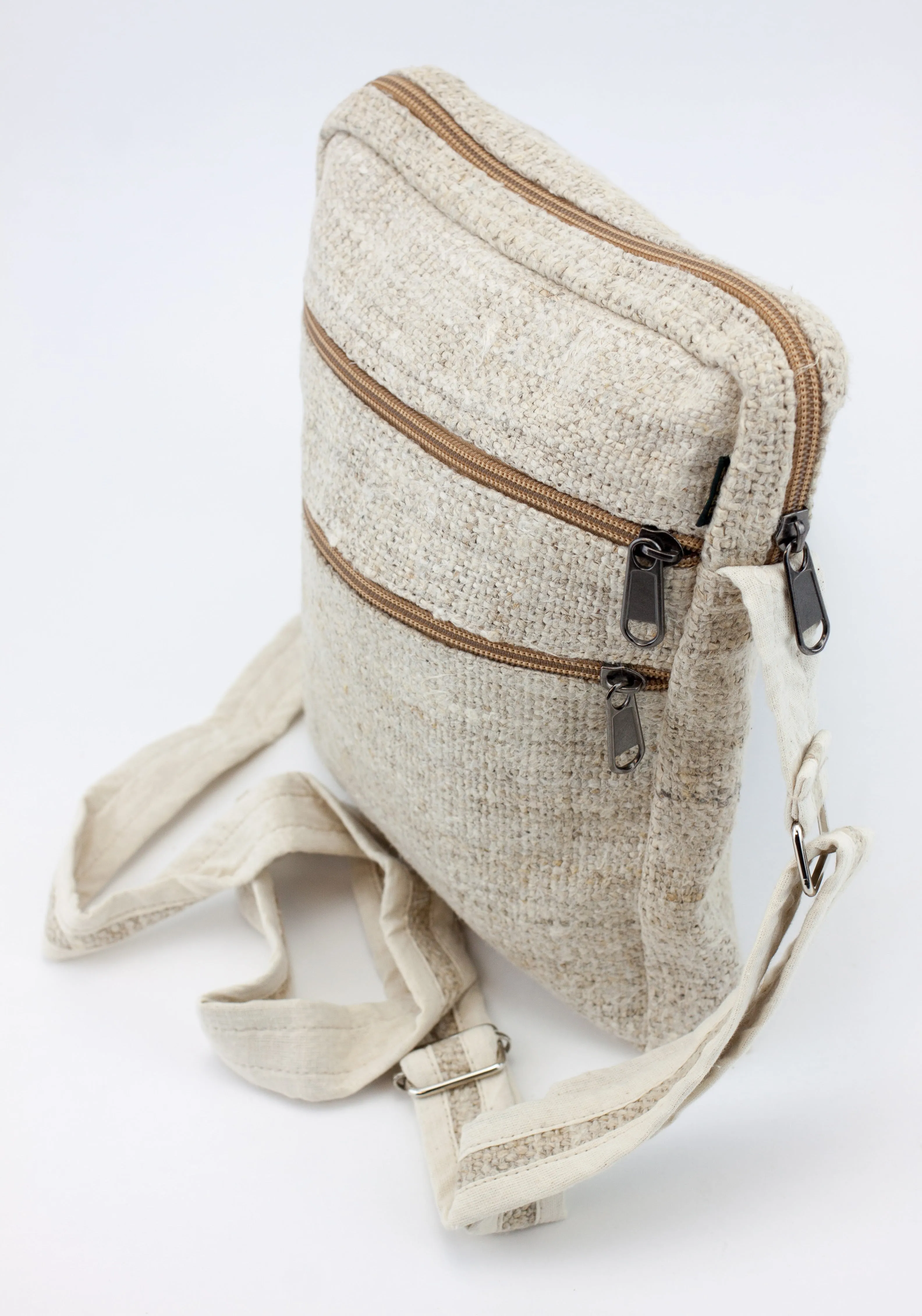 Handmade 100% Pure Hemp Cross Carry Bag - HMPHBCC1