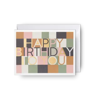 Happy Birthday To You Mosaic