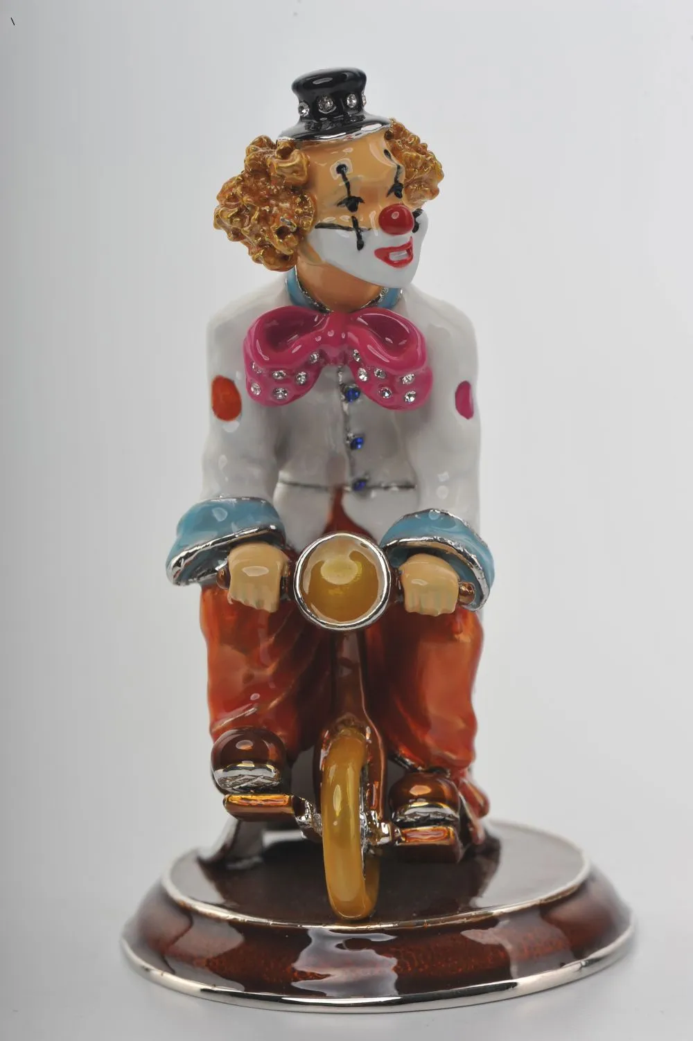 Happy Circus Clown on Unicycle