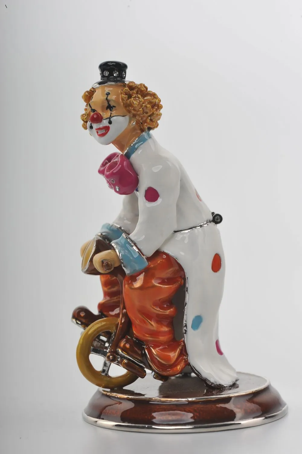 Happy Circus Clown on Unicycle
